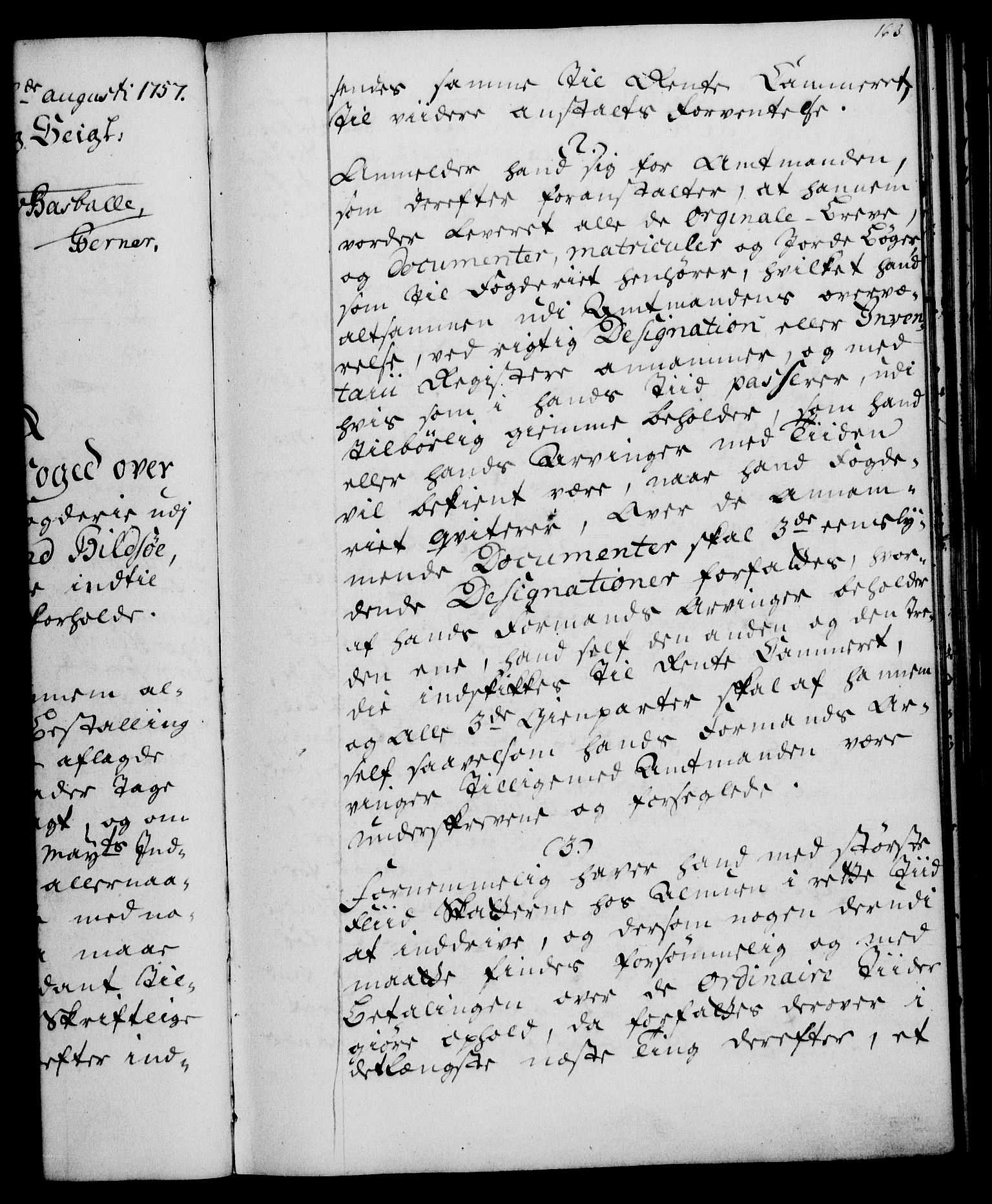 Rentekammeret, Kammerkanselliet, RA/EA-3111/G/Gg/Ggi/L0003: Norsk instruksjonsprotokoll med register (merket RK 53.36), 1751-1775, p. 163