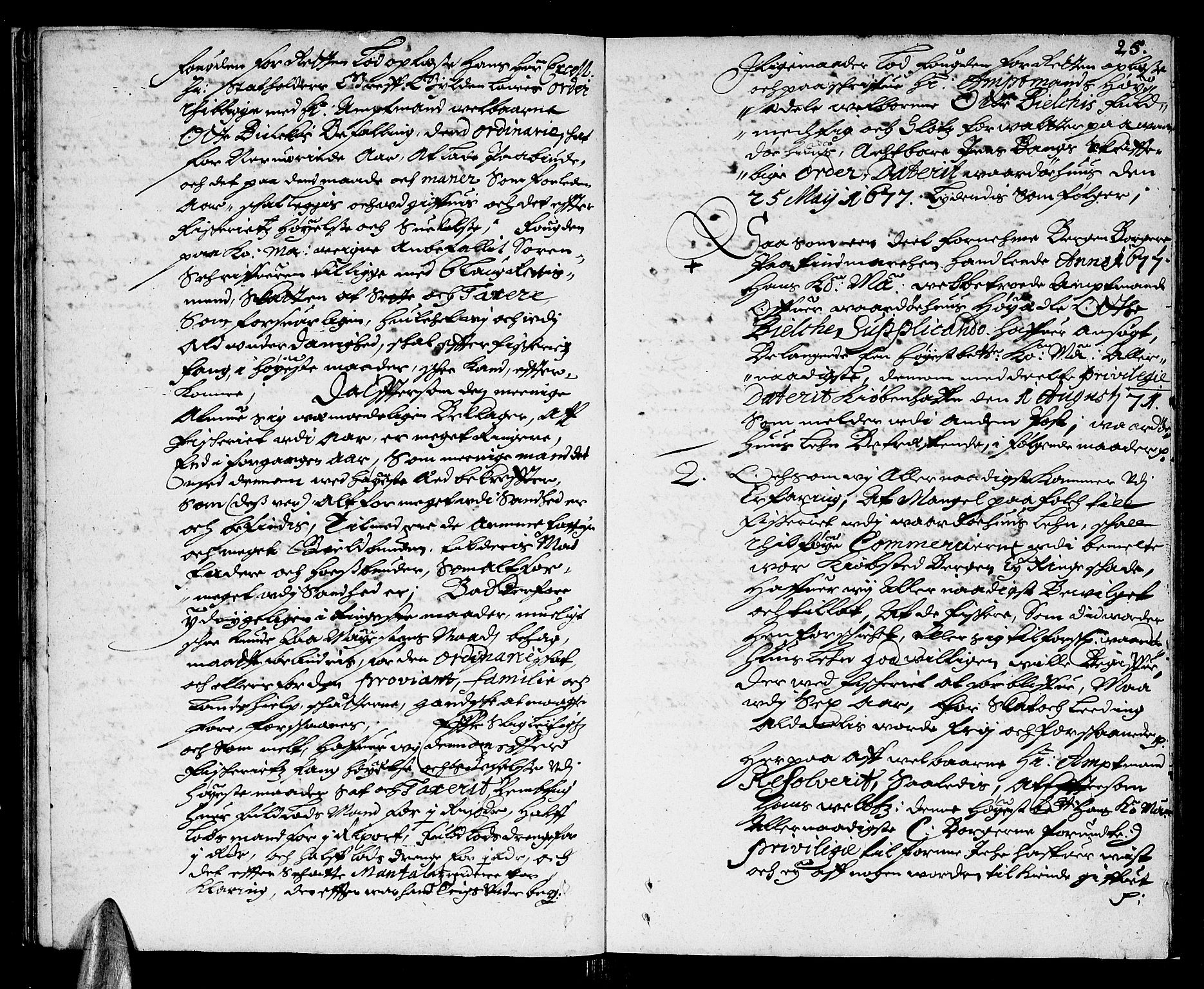 Finnmark sorenskriveri, AV/SATØ-S-0053/F/Fa/L0016: Justisprotokoller, 1678-1679, p. 24b-25a