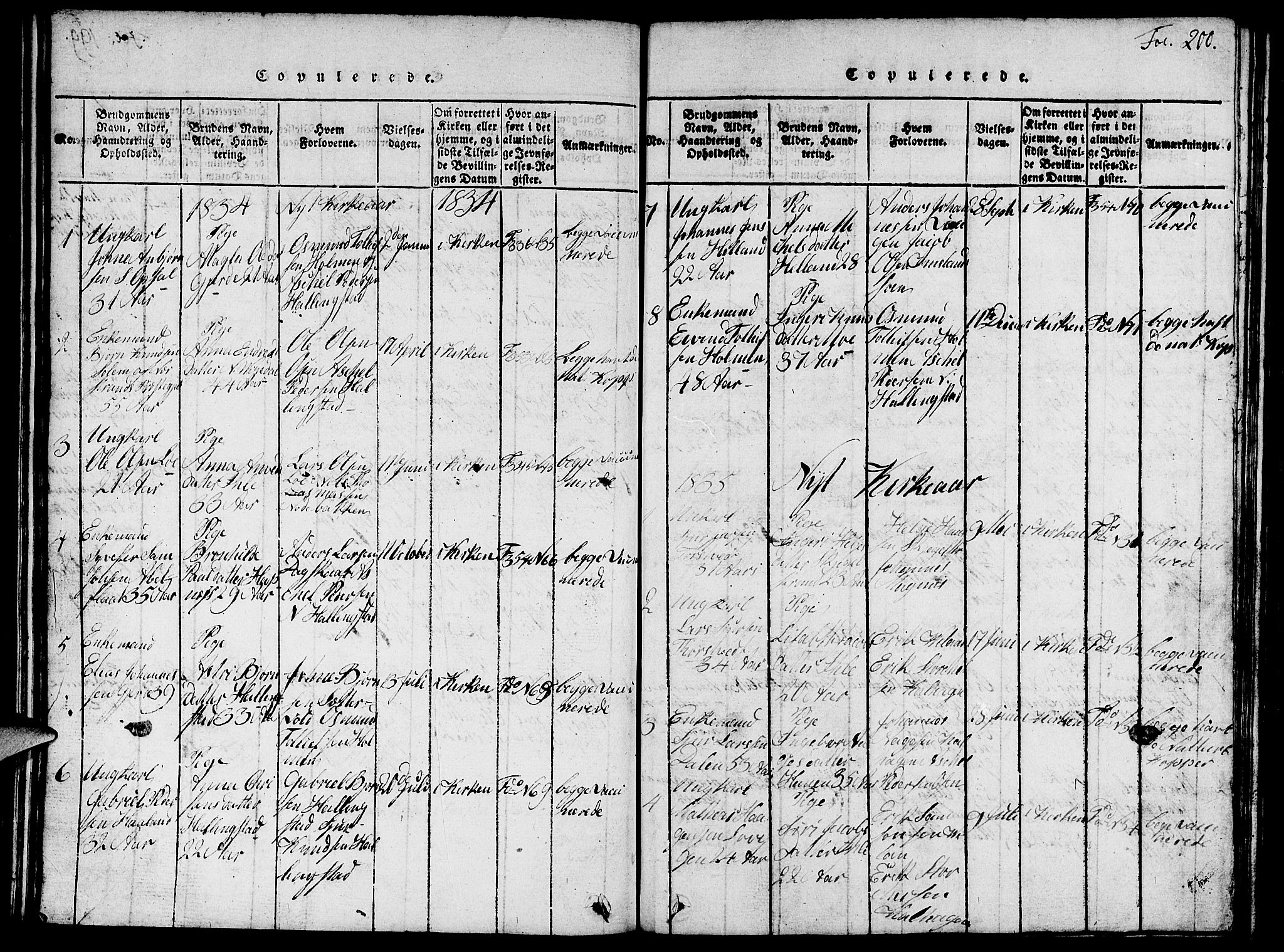 Vikedal sokneprestkontor, AV/SAST-A-101840/01/V: Parish register (copy) no. B 1, 1816-1853, p. 200