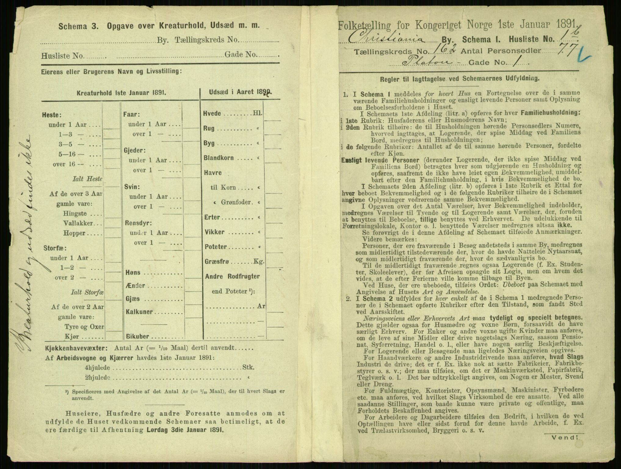 RA, 1891 census for 0301 Kristiania, 1891, p. 92523