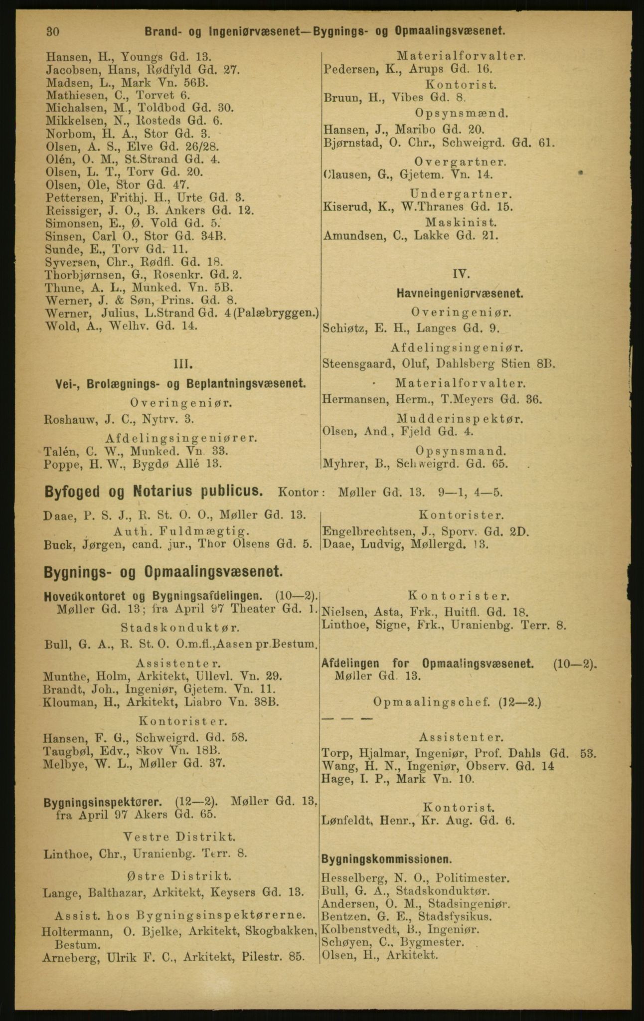 Kristiania/Oslo adressebok, PUBL/-, 1897, p. 30