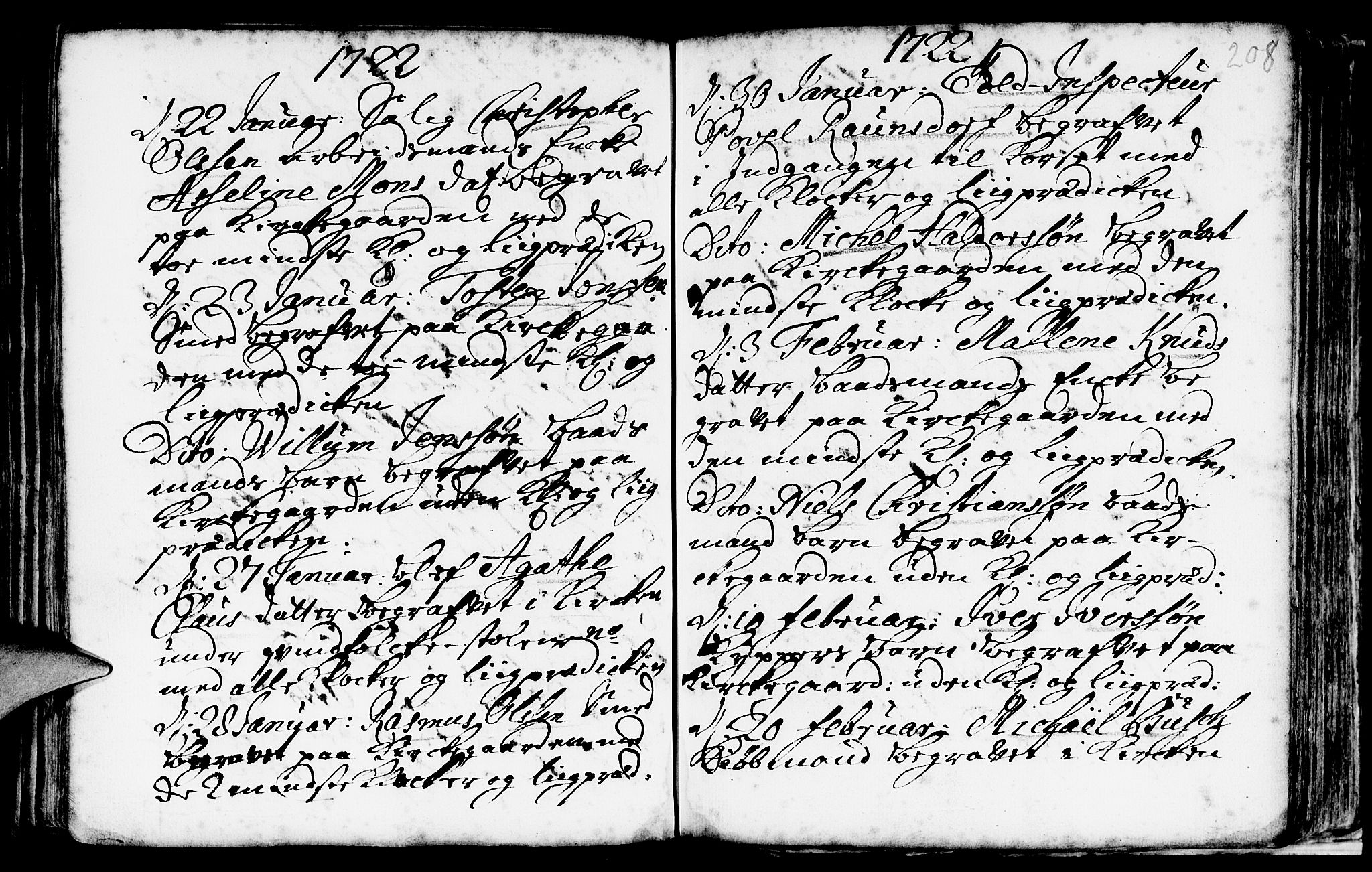 Nykirken Sokneprestembete, SAB/A-77101/H/Haa/L0009: Parish register (official) no. A 9, 1689-1759, p. 208