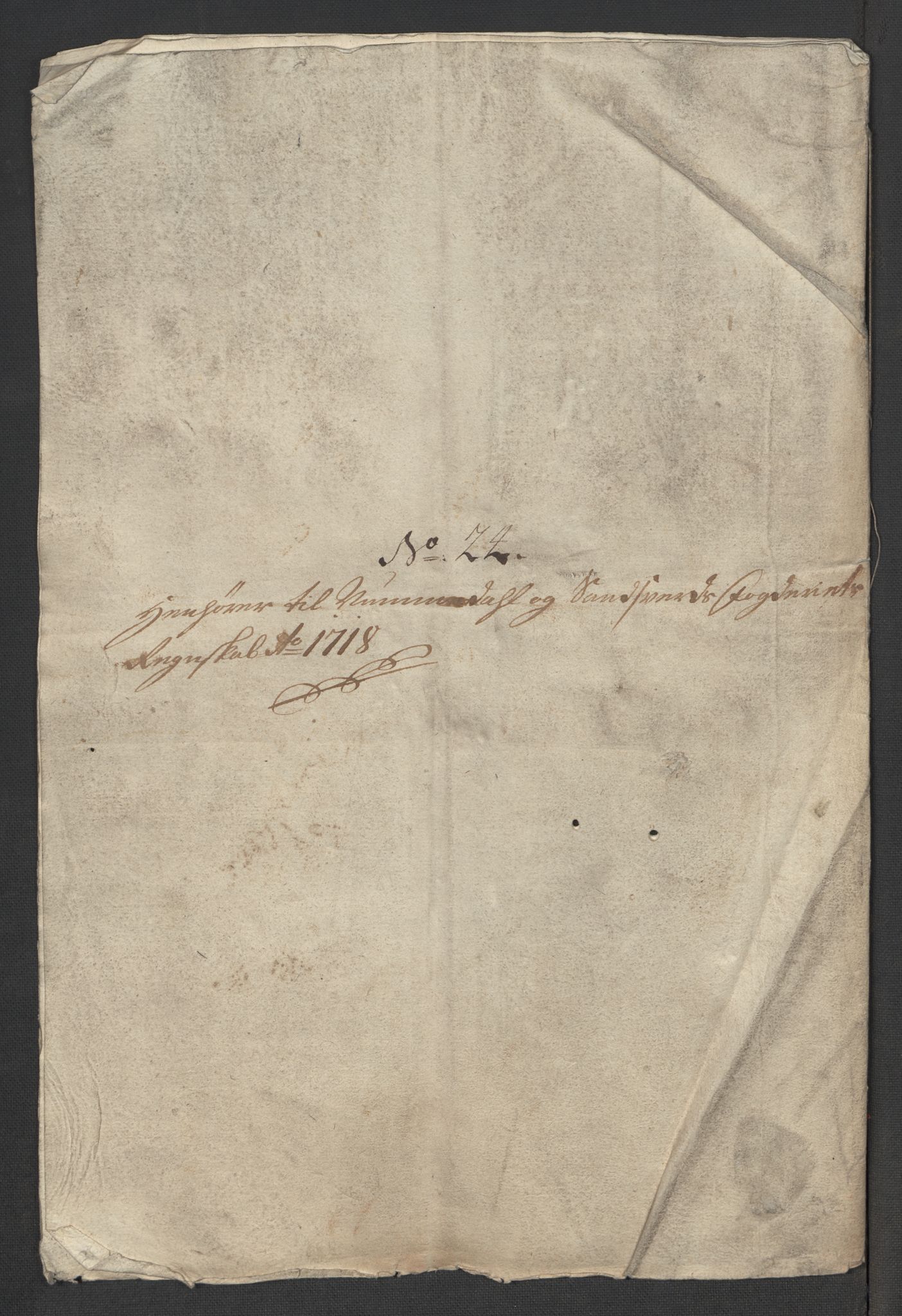 Rentekammeret inntil 1814, Reviderte regnskaper, Fogderegnskap, RA/EA-4092/R24/L1594: Fogderegnskap Numedal og Sandsvær, 1718, p. 374