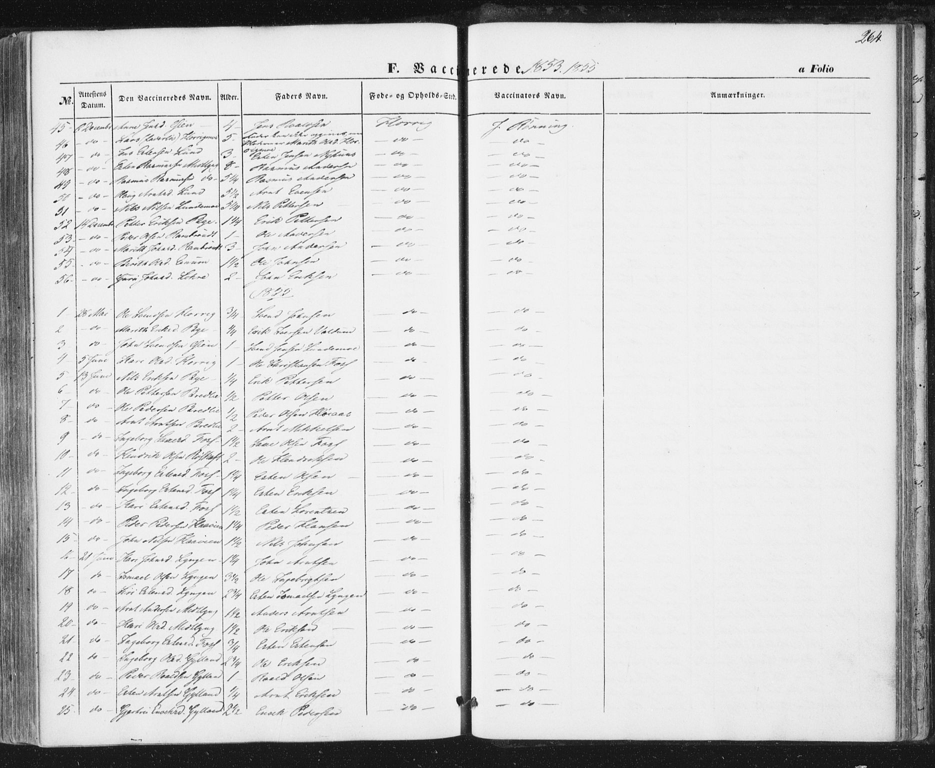 Ministerialprotokoller, klokkerbøker og fødselsregistre - Sør-Trøndelag, SAT/A-1456/692/L1103: Parish register (official) no. 692A03, 1849-1870, p. 264