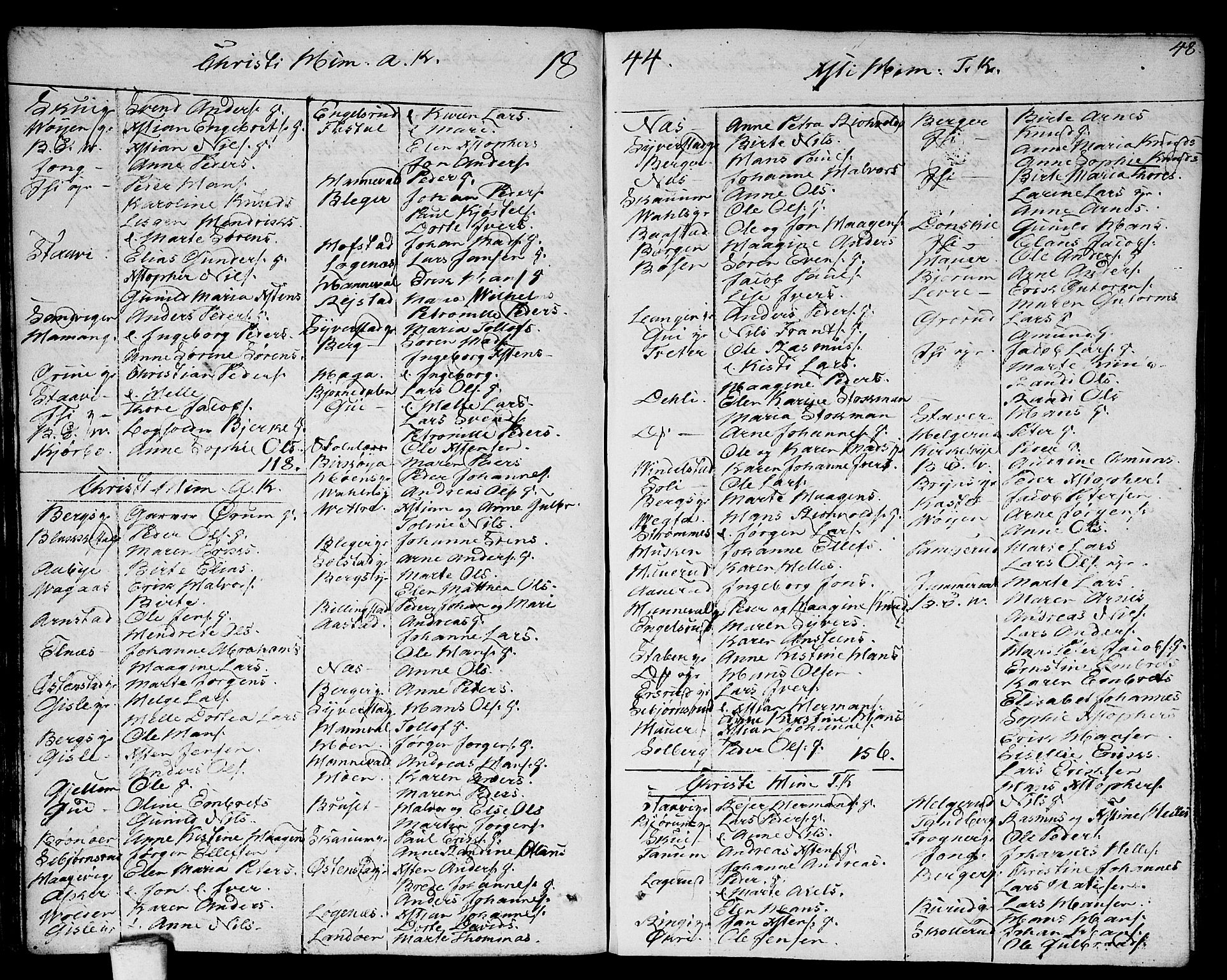 Asker prestekontor Kirkebøker, AV/SAO-A-10256a/F/Fa/L0005: Parish register (official) no. I 5, 1807-1813, p. 48