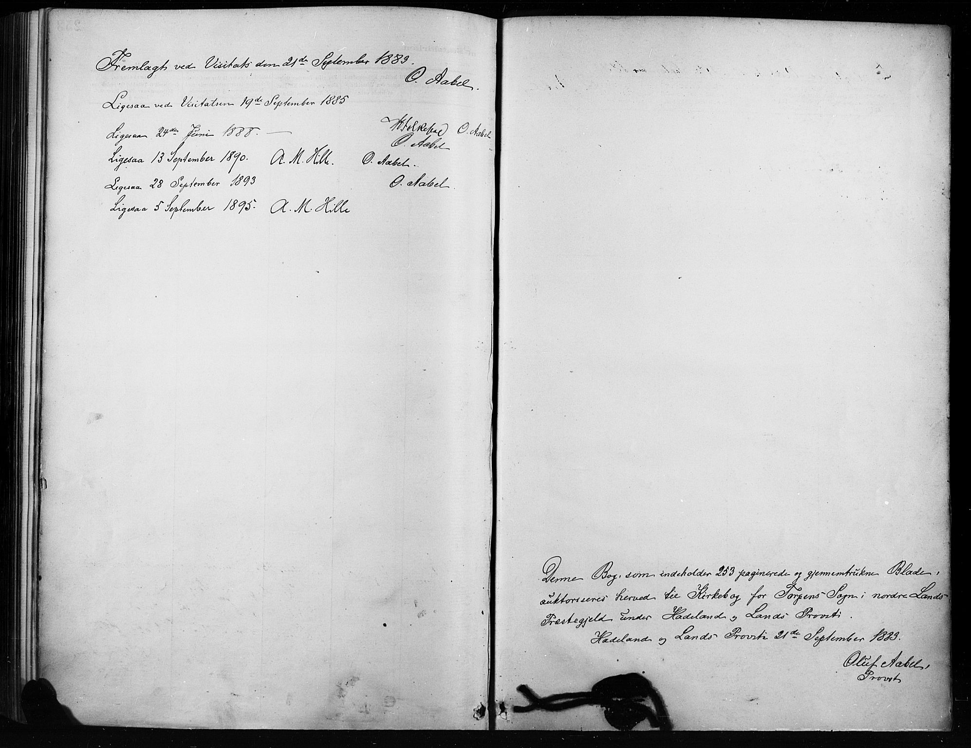 Nordre Land prestekontor, SAH/PREST-124/H/Ha/Haa/L0004: Parish register (official) no. 4, 1882-1896