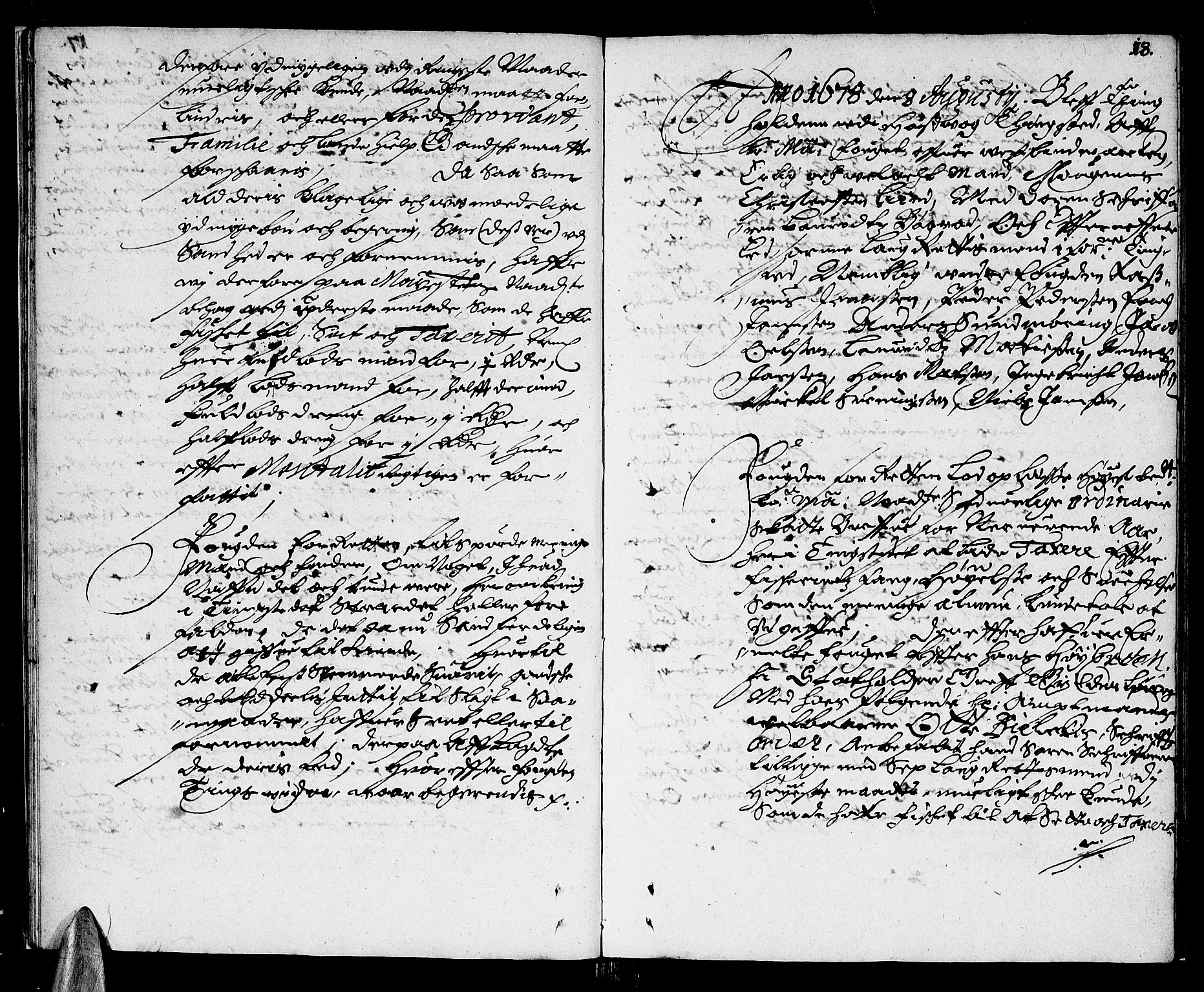 Finnmark sorenskriveri, AV/SATØ-S-0053/F/Fa/L0016: Justisprotokoller, 1678-1679, p. 17b-18a