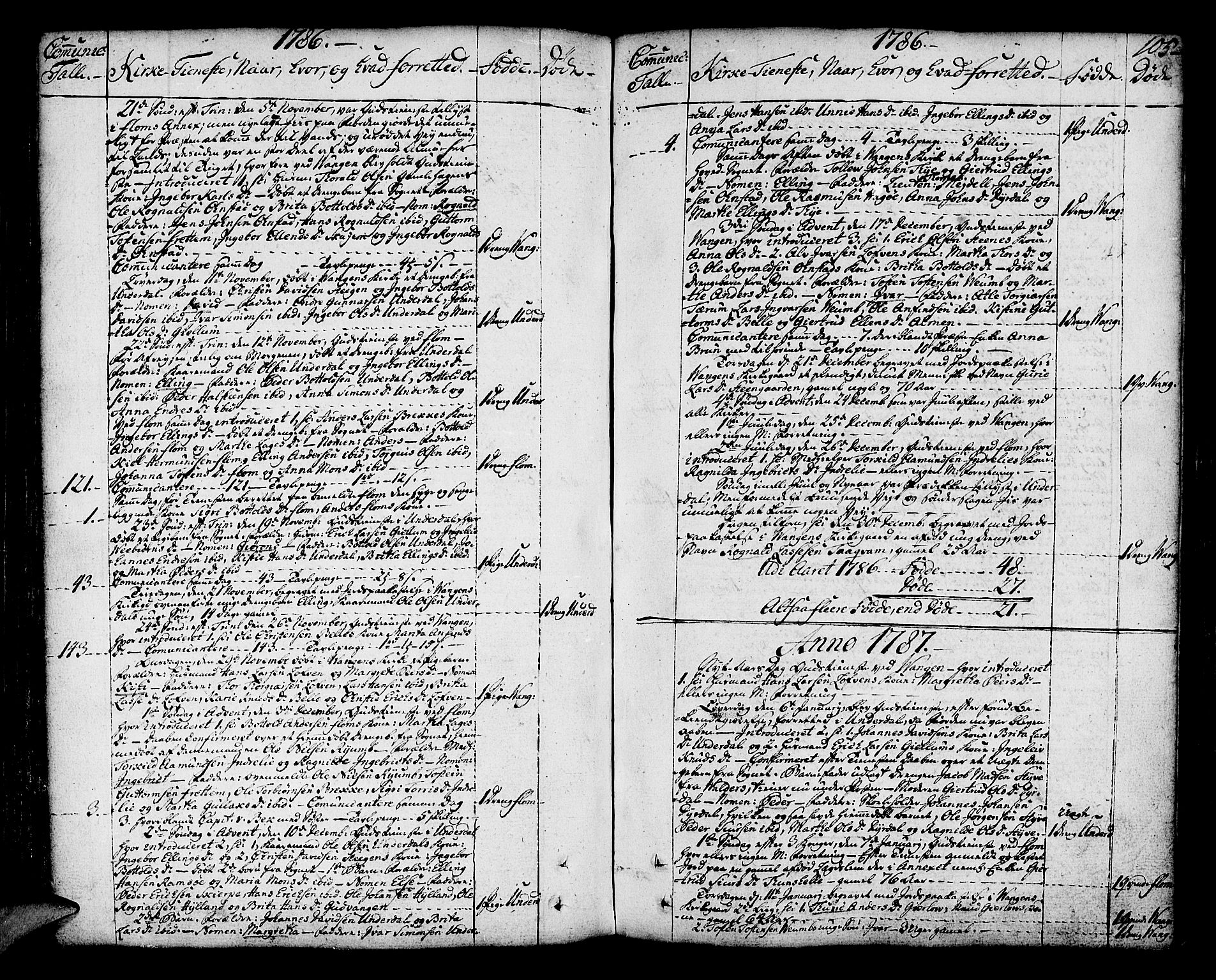 Aurland sokneprestembete, SAB/A-99937/H/Ha/Haa/L0004: Parish register (official) no. A 4, 1756-1801, p. 105