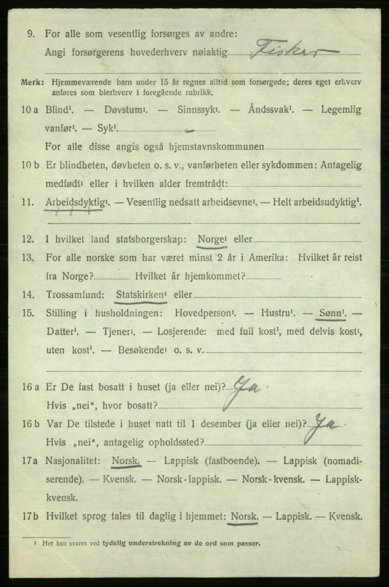 SATØ, 1920 census for Vardø rural district, 1920, p. 1773