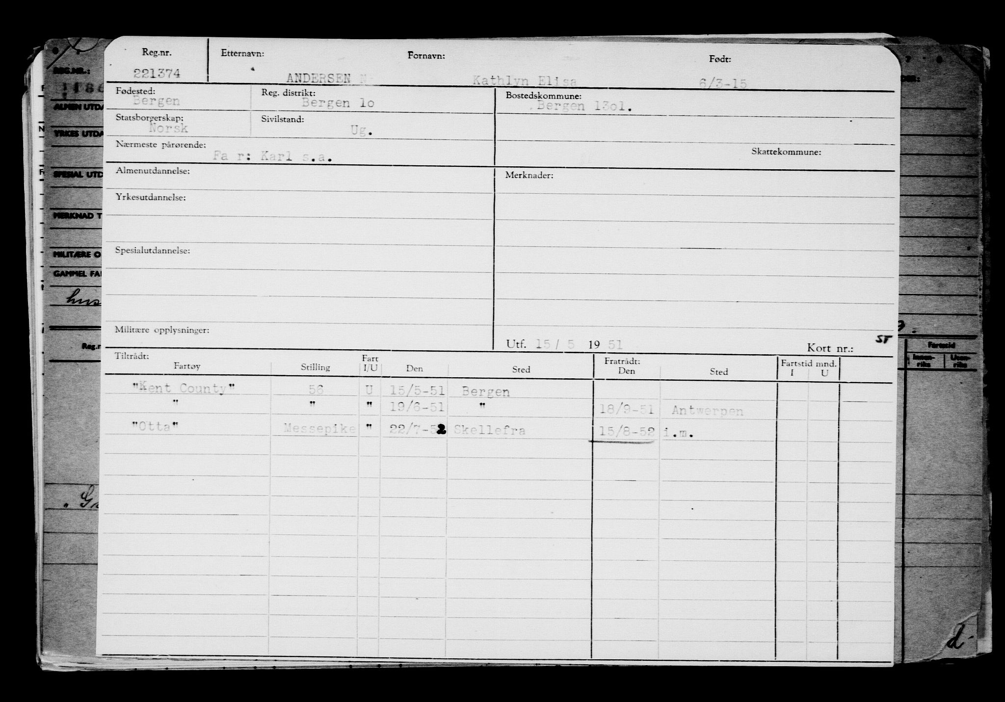 Direktoratet for sjømenn, AV/RA-S-3545/G/Gb/L0128: Hovedkort, 1915, p. 95