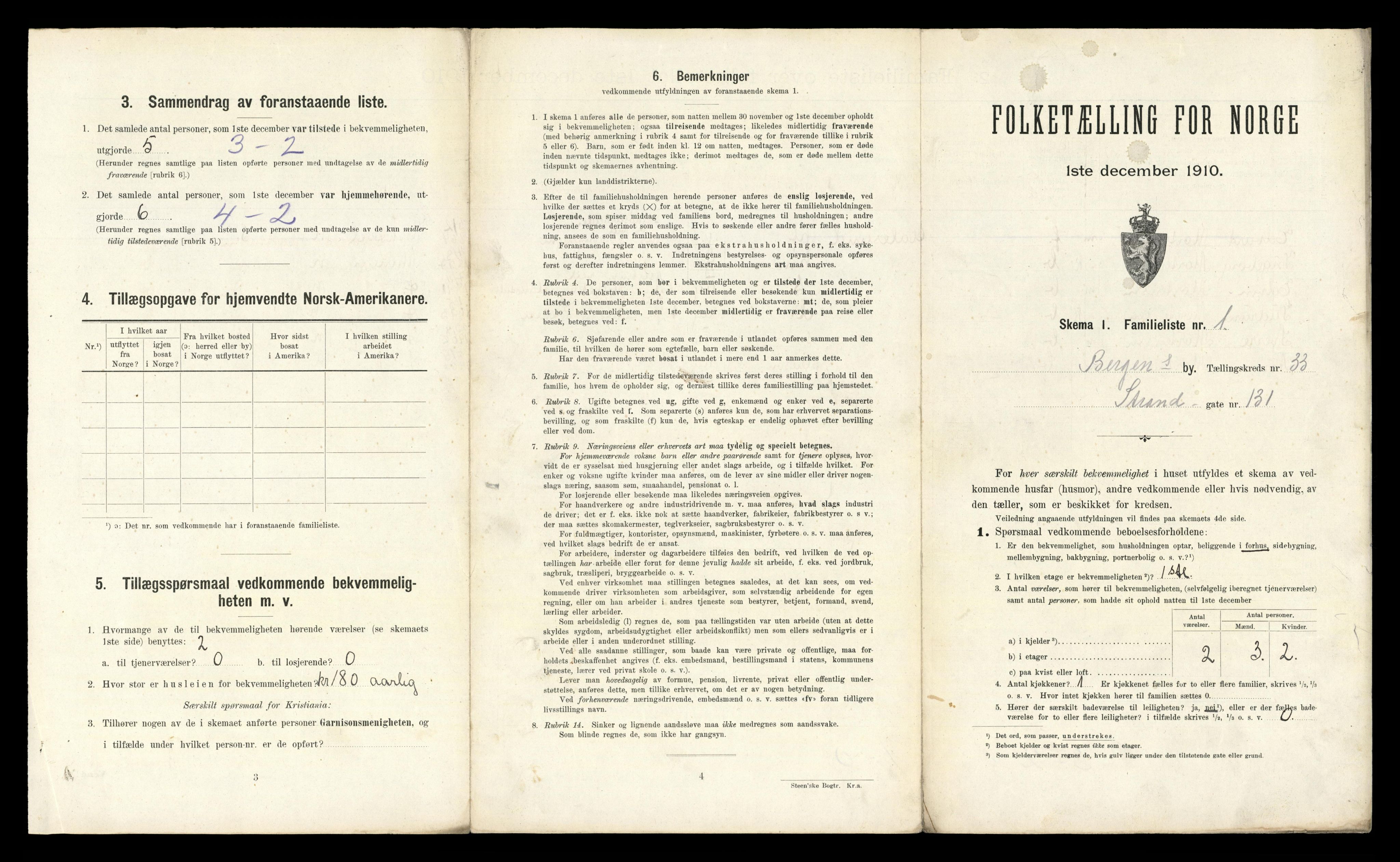 RA, 1910 census for Bergen, 1910, p. 10935