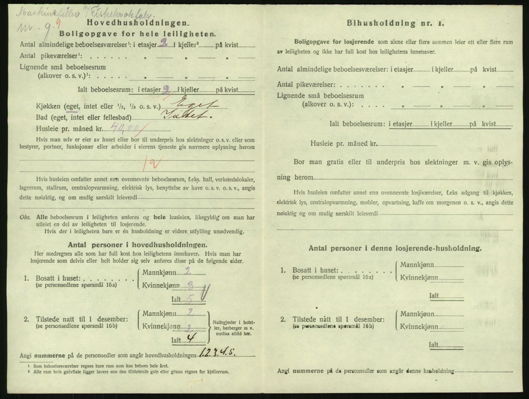 SAH, 1920 census for Gjøvik, 1920, p. 2323