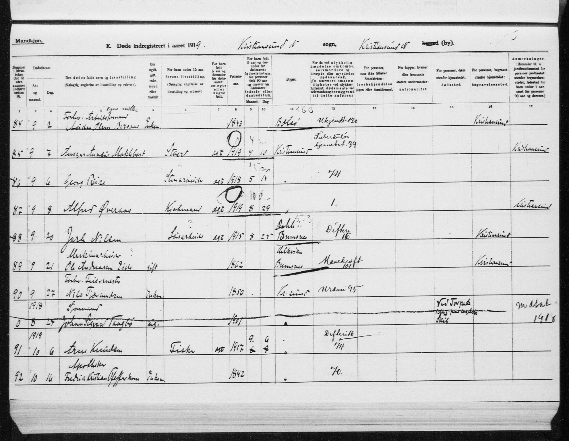 Ministerialprotokoller, klokkerbøker og fødselsregistre - Møre og Romsdal, AV/SAT-A-1454/572/L0863: Parish register (official) no. 572D07, 1917-1935