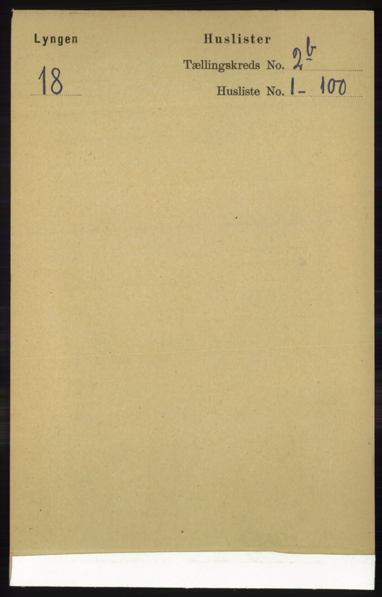 RA, 1891 census for 1938 Lyngen, 1891, p. 2368