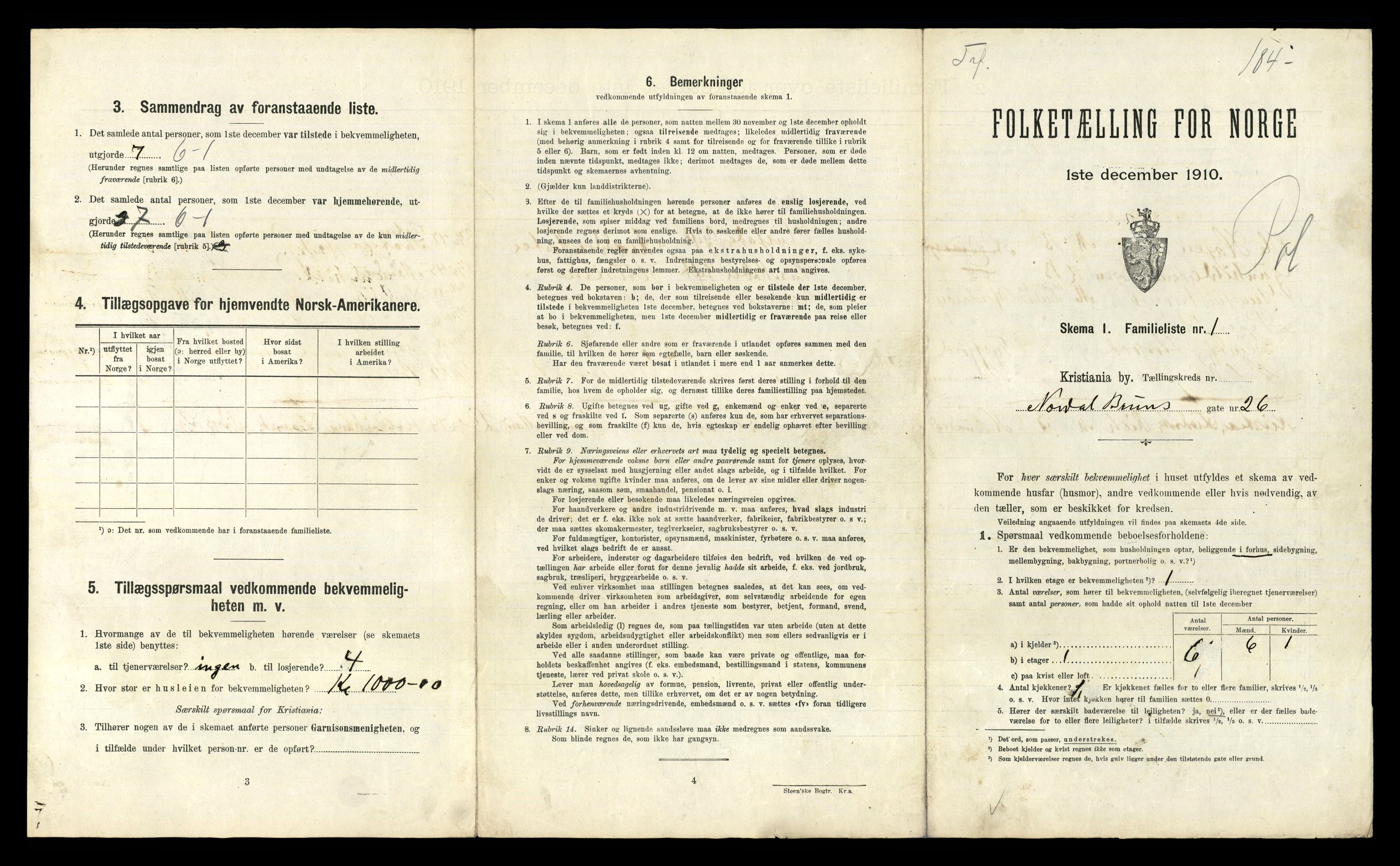 RA, 1910 census for Kristiania, 1910, p. 70565