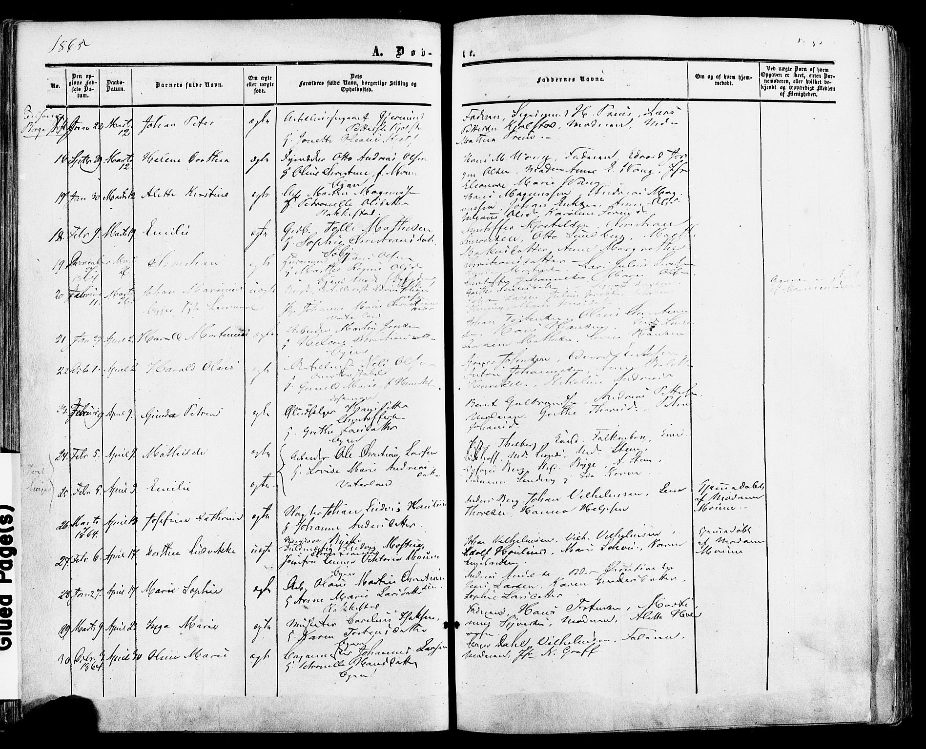 Fredrikstad prestekontor Kirkebøker, AV/SAO-A-11082/F/Fa/L0006: Parish register (official) no. 6, 1857-1878, p. 50