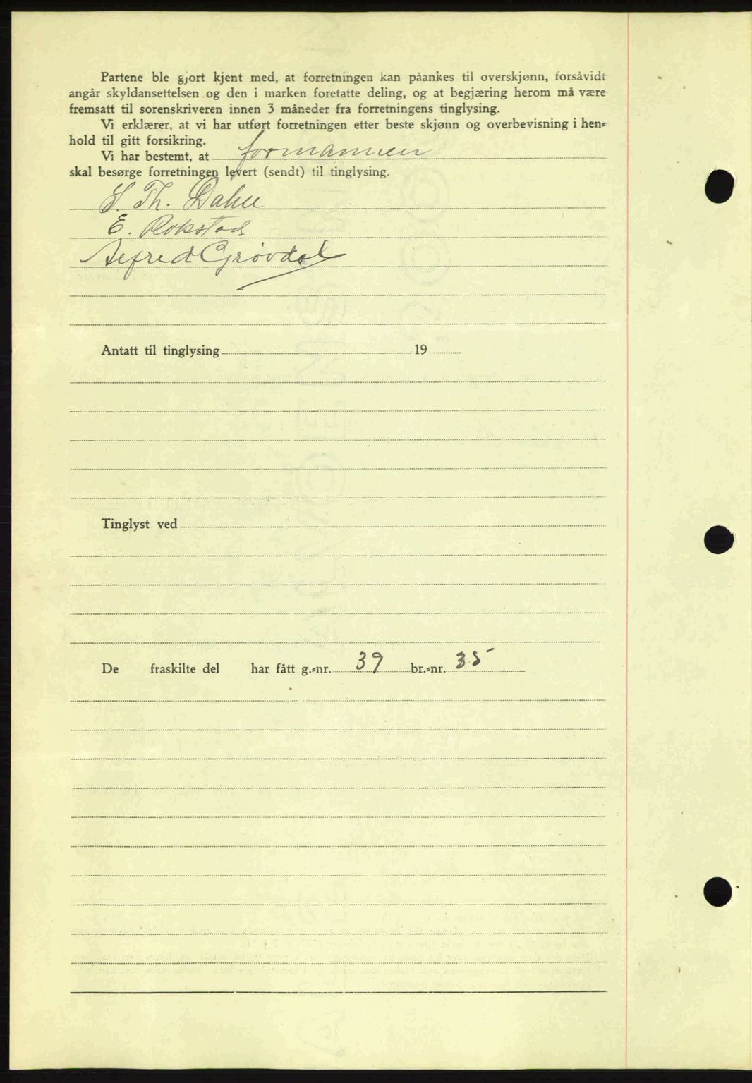 Romsdal sorenskriveri, AV/SAT-A-4149/1/2/2C: Mortgage book no. A12, 1942-1942, Diary no: : 1114/1942