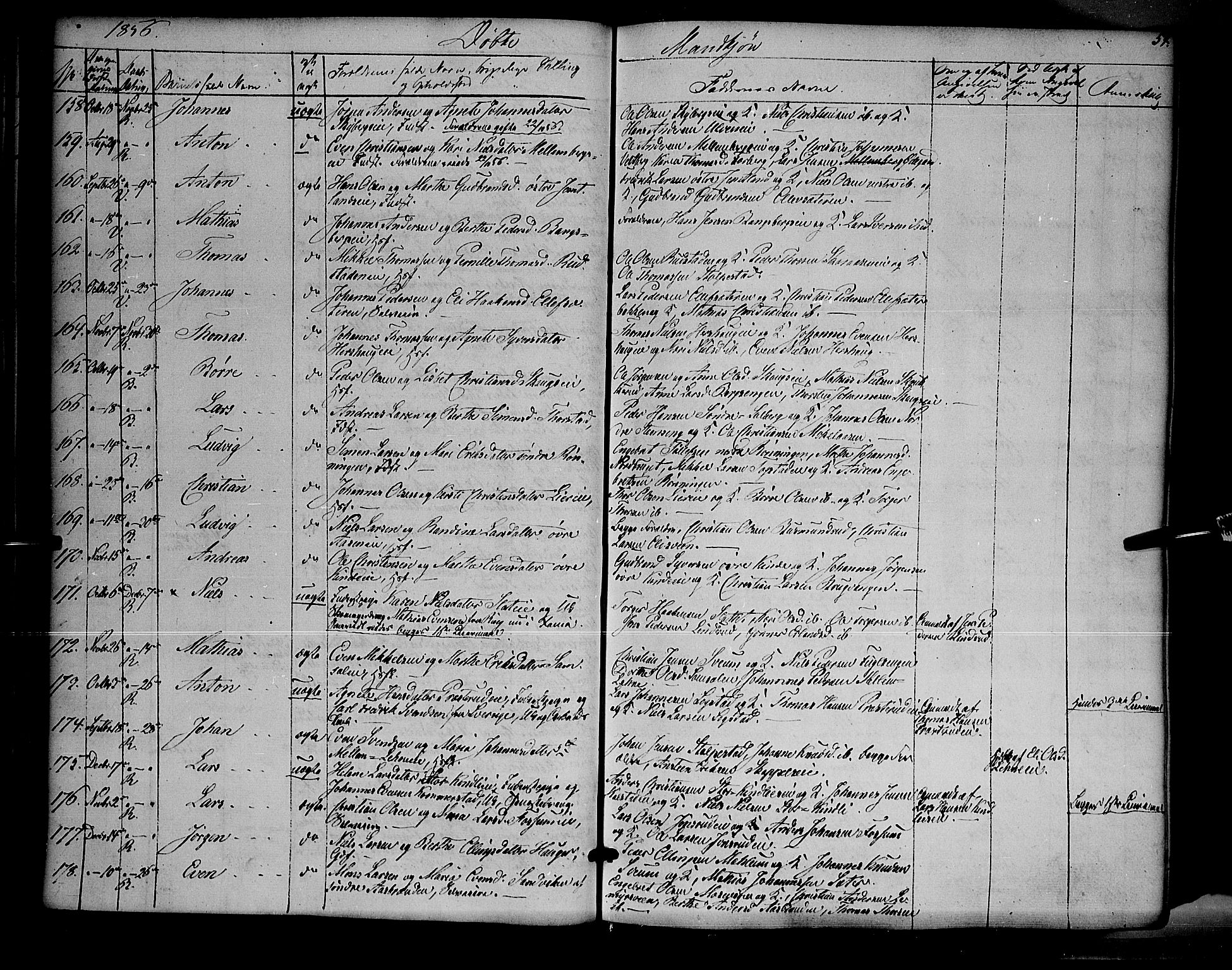 Ringsaker prestekontor, AV/SAH-PREST-014/K/Ka/L0009: Parish register (official) no. 9, 1850-1860, p. 54