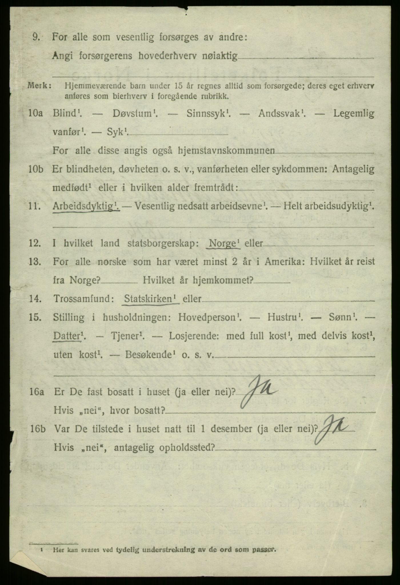 SAB, 1920 census for Kinn, 1920, p. 2548