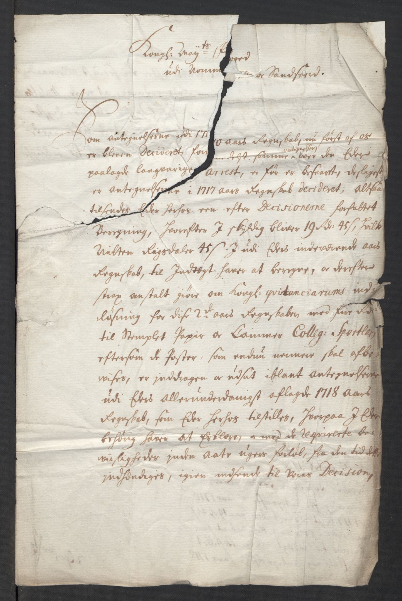 Rentekammeret inntil 1814, Reviderte regnskaper, Fogderegnskap, AV/RA-EA-4092/R24/L1593: Fogderegnskap Numedal og Sandsvær, 1717, p. 390