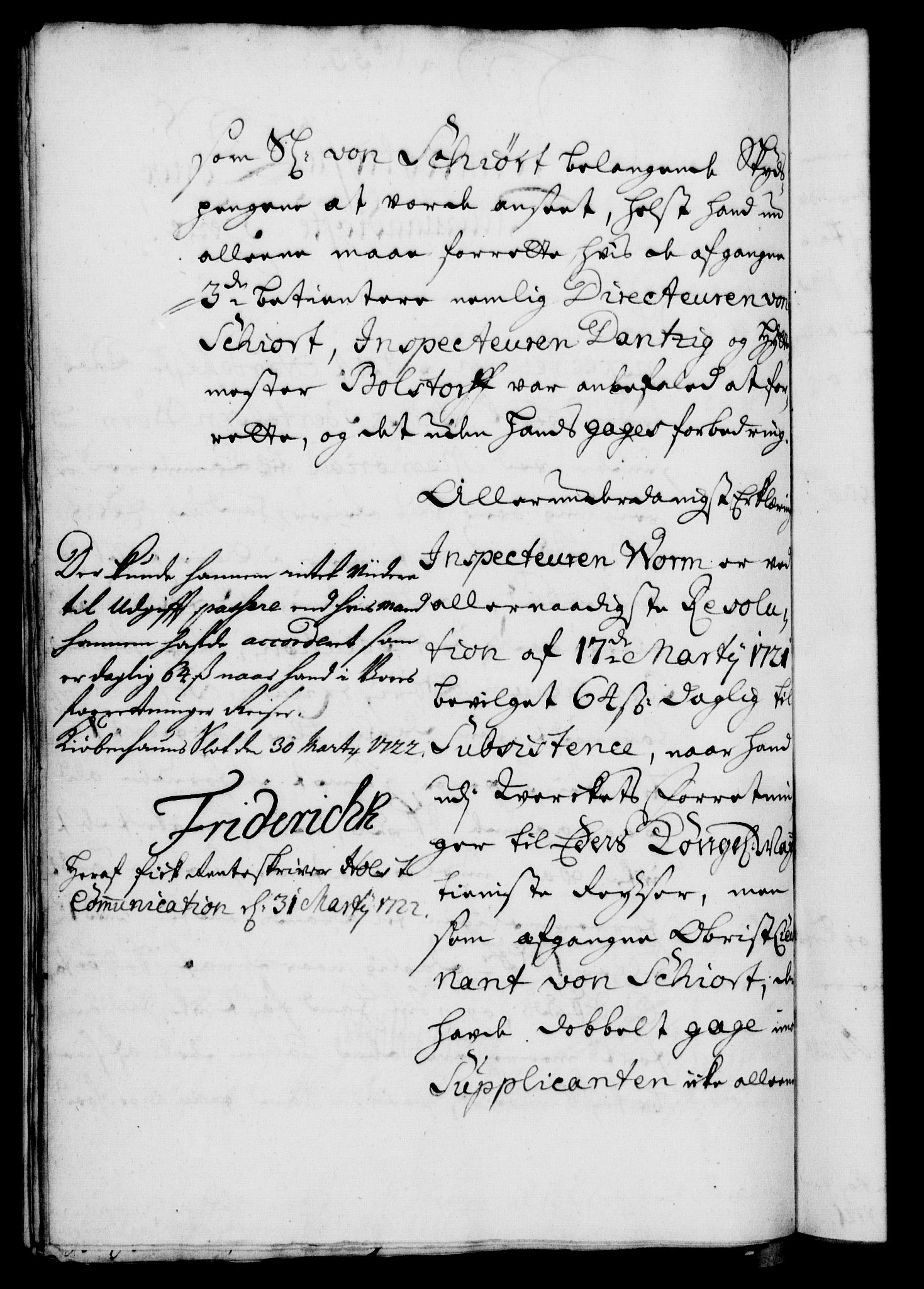 Rentekammeret, Kammerkanselliet, RA/EA-3111/G/Gf/Gfa/L0005: Norsk relasjons- og resolusjonsprotokoll (merket RK 52.5), 1722, p. 243