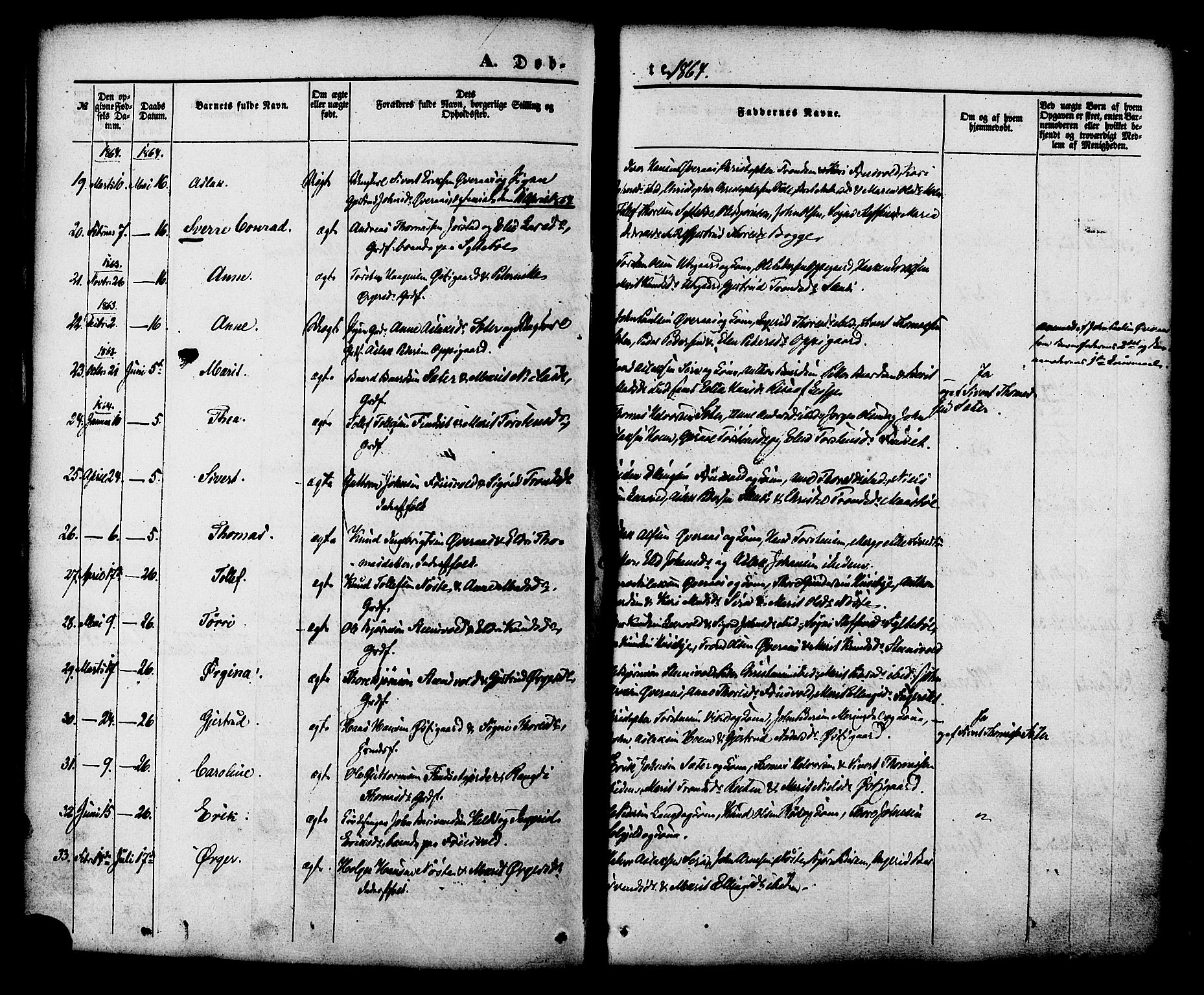 Ministerialprotokoller, klokkerbøker og fødselsregistre - Møre og Romsdal, AV/SAT-A-1454/552/L0637: Parish register (official) no. 552A01, 1845-1879, p. 47