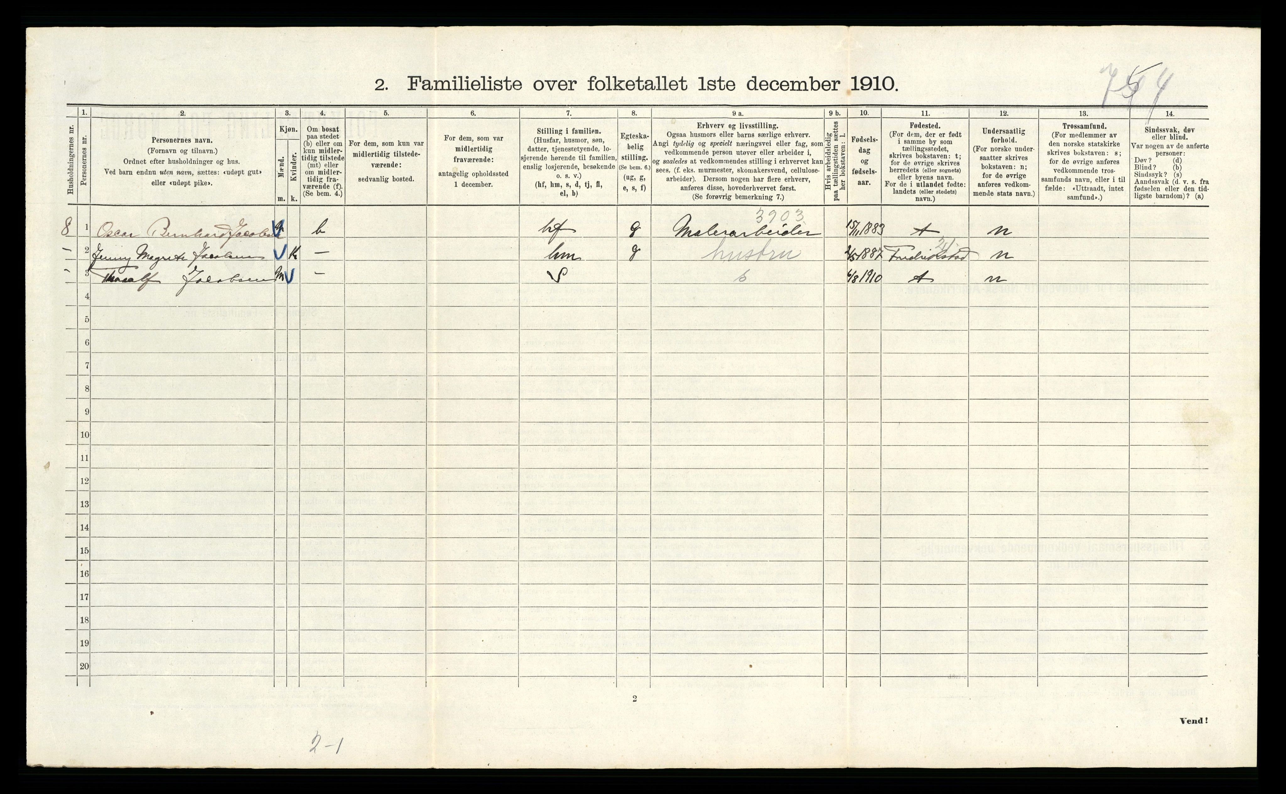 RA, 1910 census for Kristiania, 1910, p. 81568