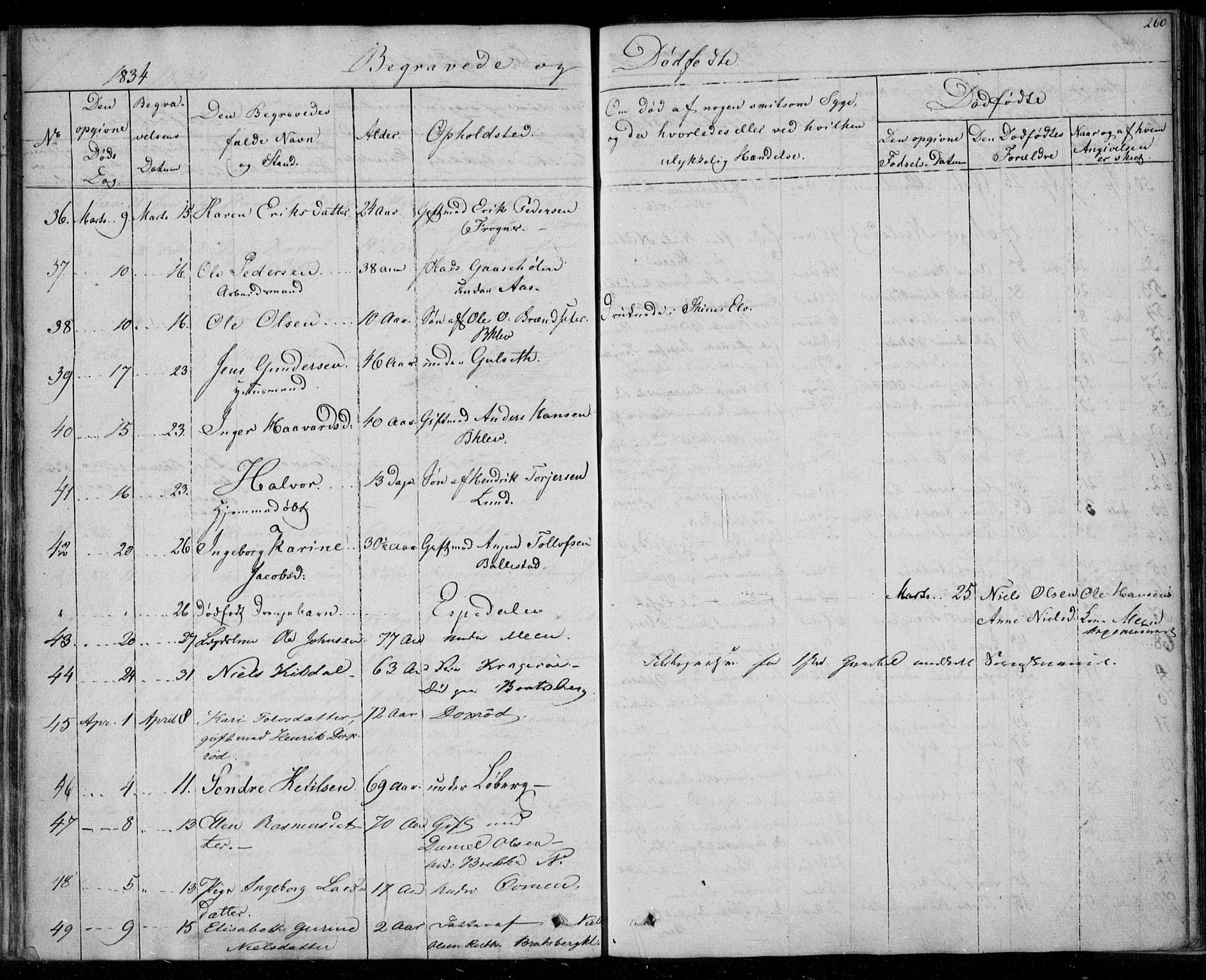 Gjerpen kirkebøker, AV/SAKO-A-265/F/Fa/L0006: Parish register (official) no. I 6, 1829-1834, p. 260