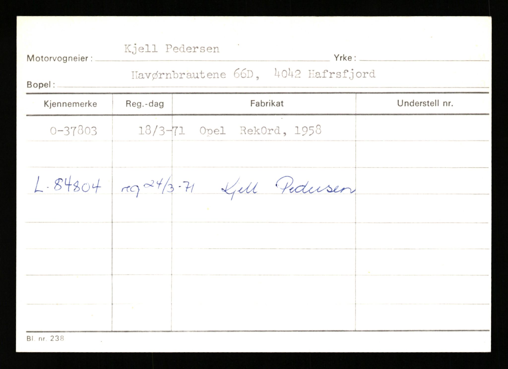 Stavanger trafikkstasjon, SAST/A-101942/0/G/L0006: Registreringsnummer: 34250 - 49007, 1930-1971, p. 981