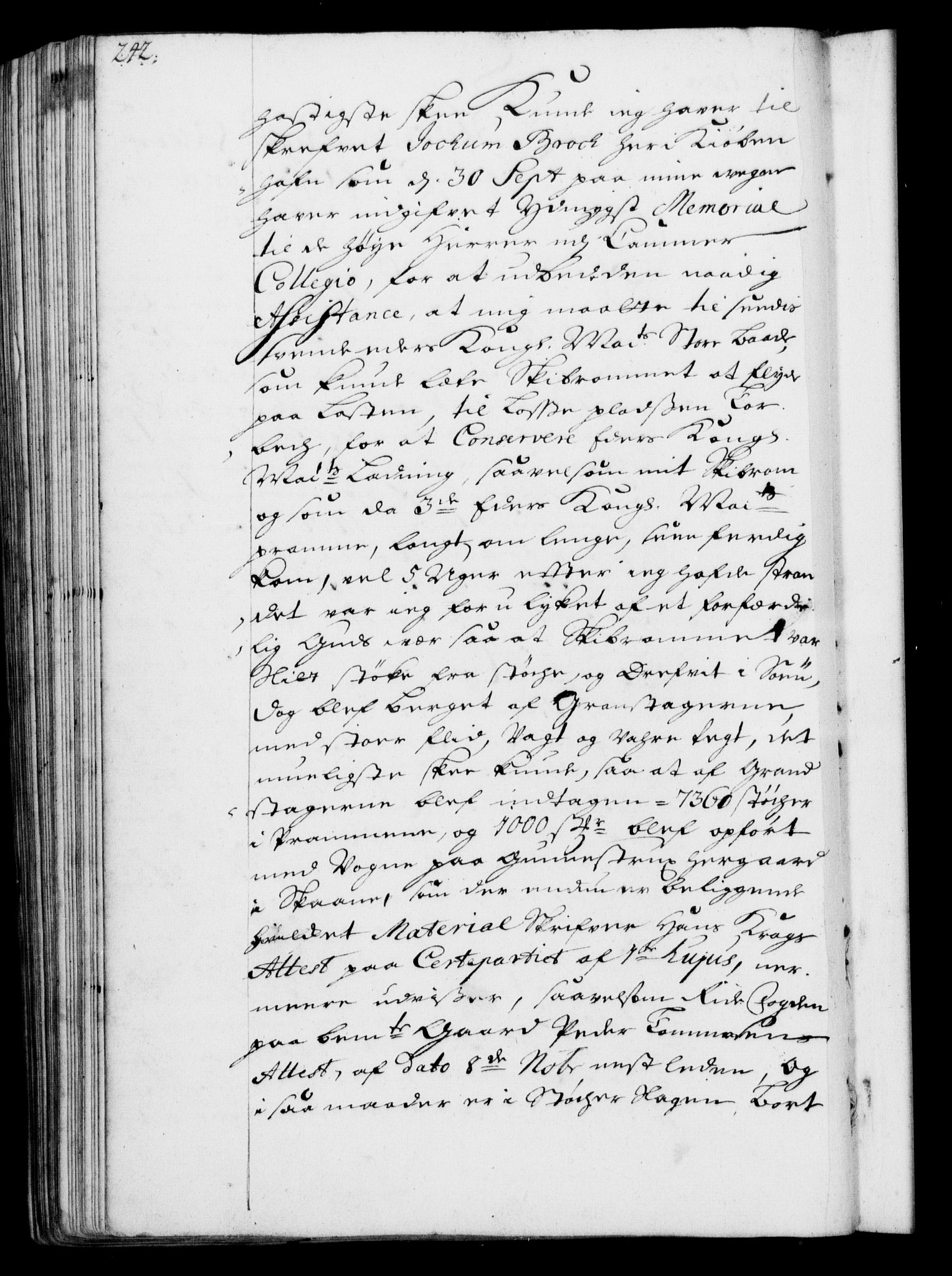 Rentekammeret, Kammerkanselliet, RA/EA-3111/G/Gf/Gfa/L0001: Resolusjonsprotokoll med register (merket RK 52.1), 1695-1706, p. 242