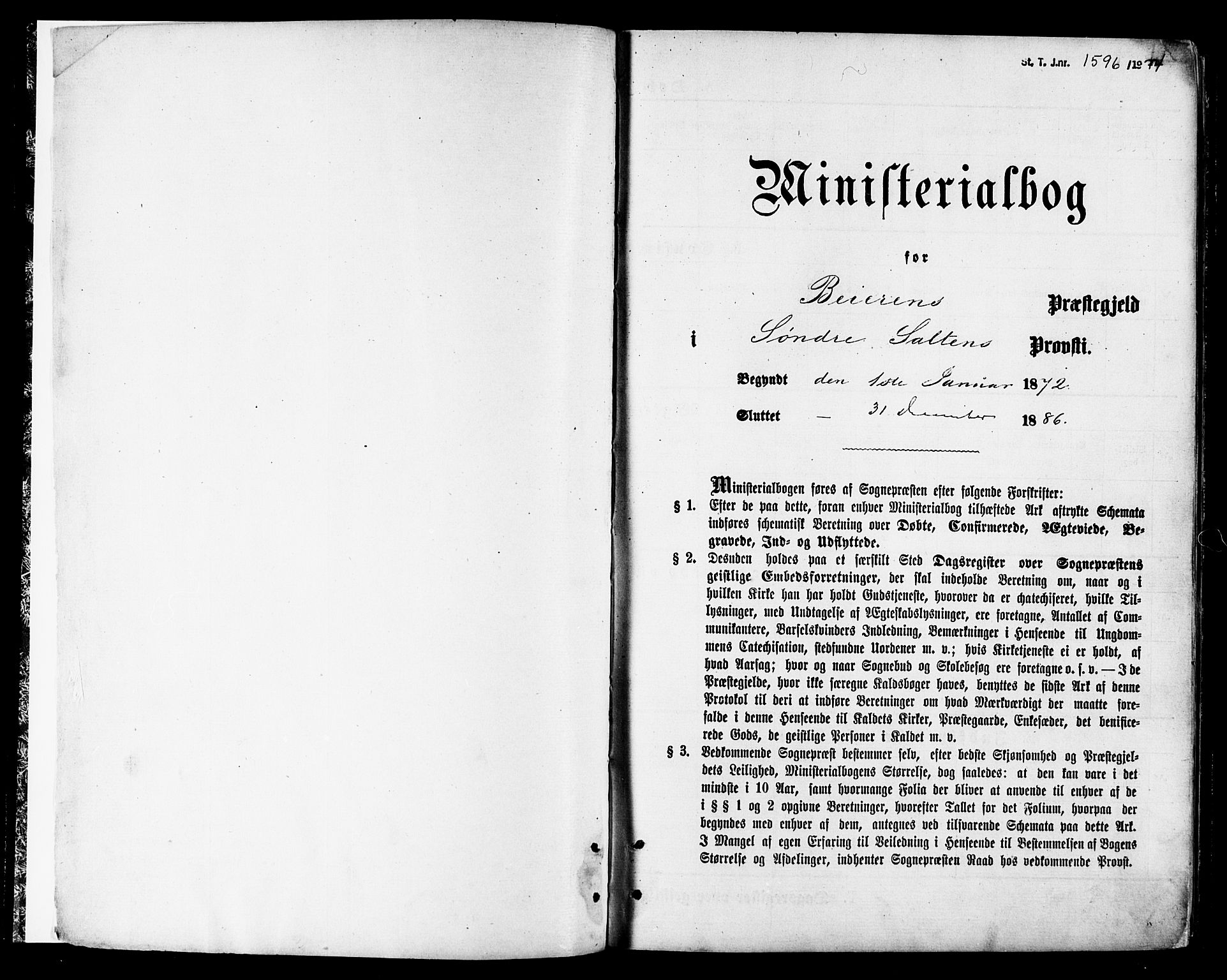 Ministerialprotokoller, klokkerbøker og fødselsregistre - Nordland, SAT/A-1459/846/L0645: Parish register (official) no. 846A03, 1872-1886
