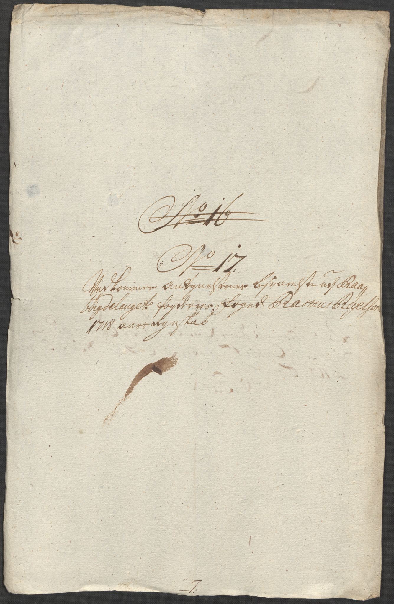 Rentekammeret inntil 1814, Reviderte regnskaper, Fogderegnskap, AV/RA-EA-4092/R40/L2453: Fogderegnskap Råbyggelag, 1718-1719, p. 238