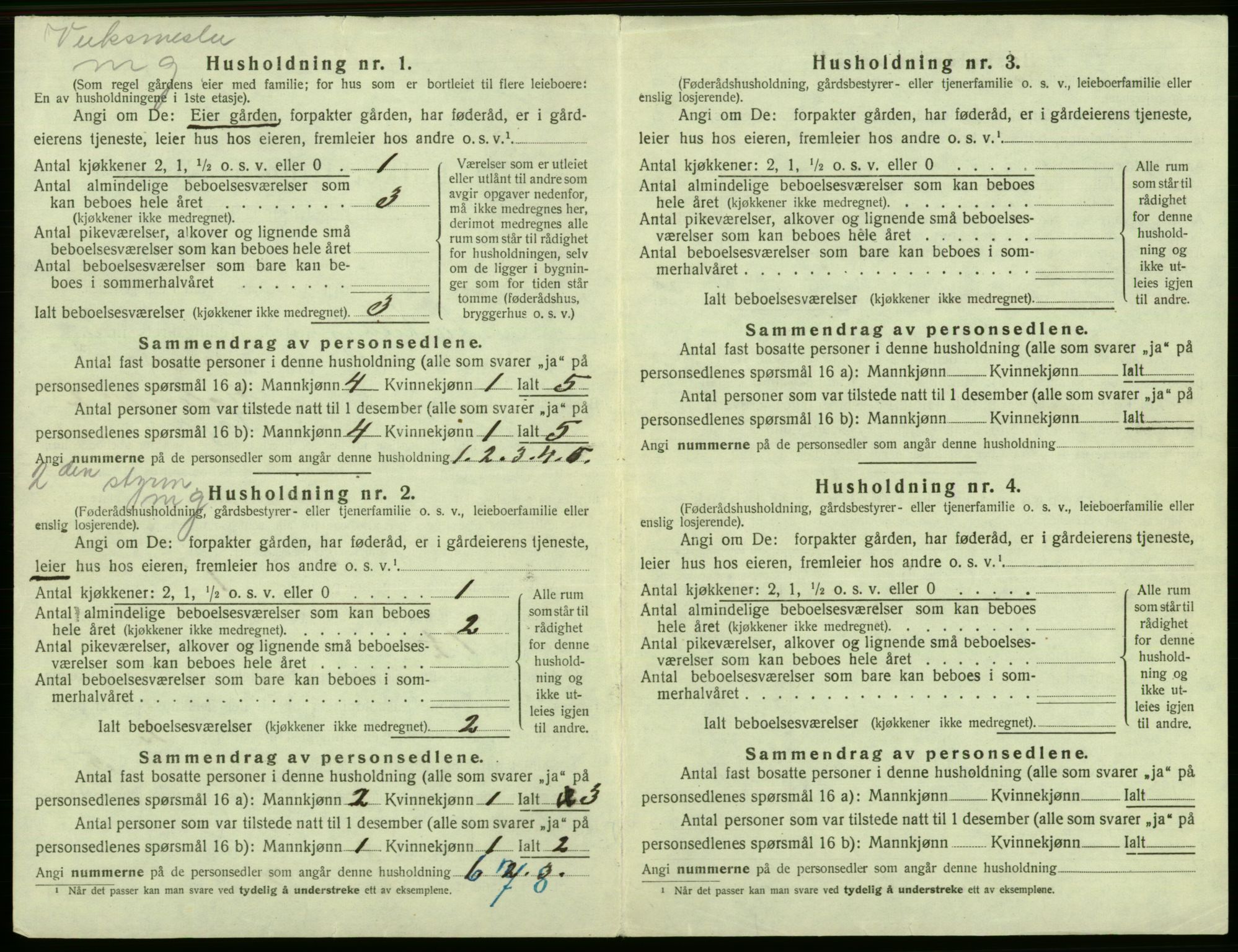 SAB, 1920 census for Laksevåg, 1920, p. 1399