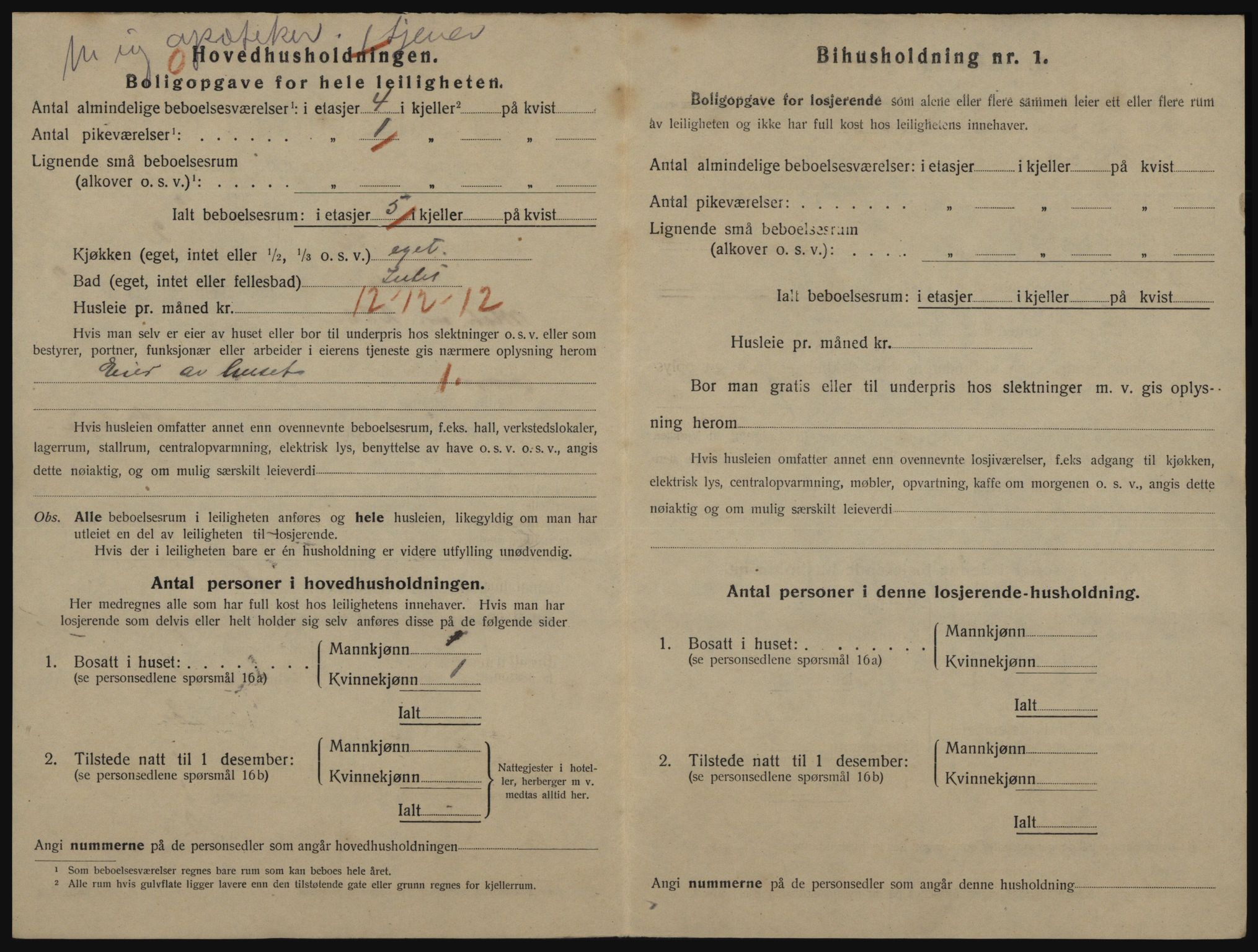 SATØ, 1920 census for Vardø, 1920, p. 2116