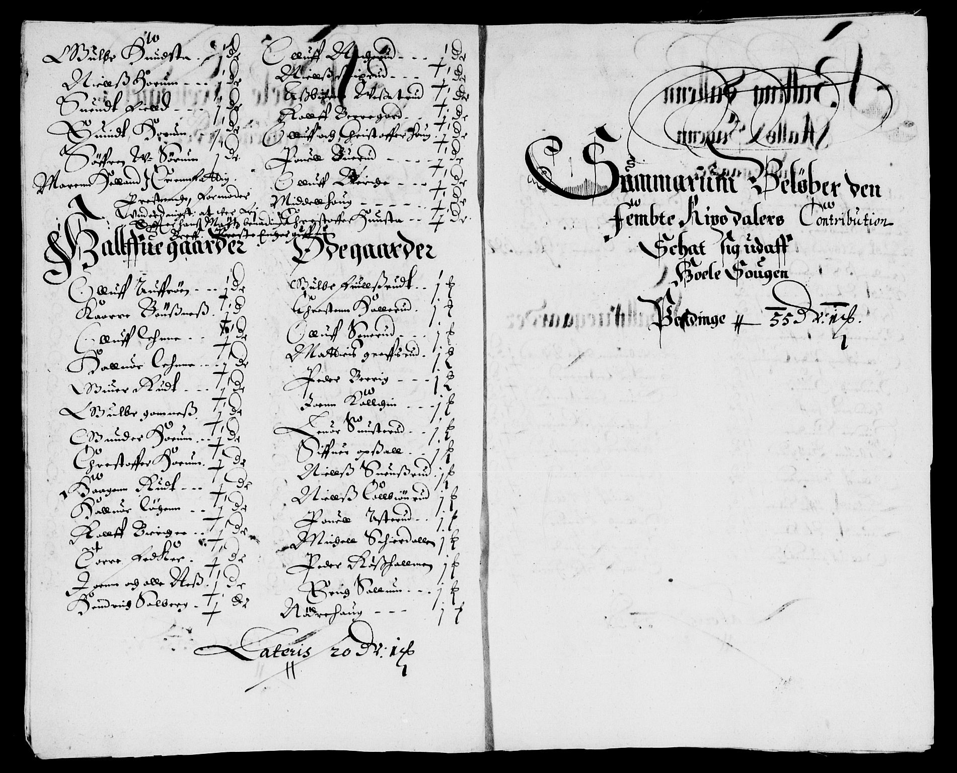 Rentekammeret inntil 1814, Reviderte regnskaper, Lensregnskaper, AV/RA-EA-5023/R/Rb/Rba/L0224: Akershus len, 1654-1655