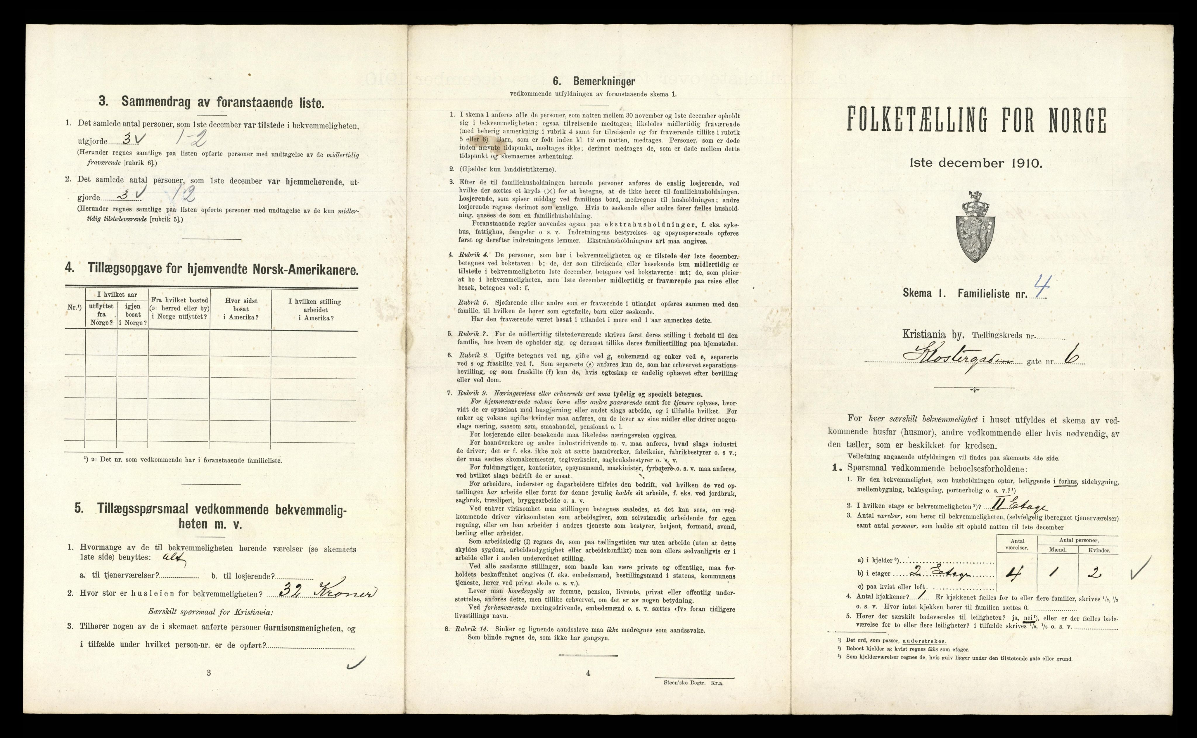 RA, 1910 census for Kristiania, 1910, p. 51119