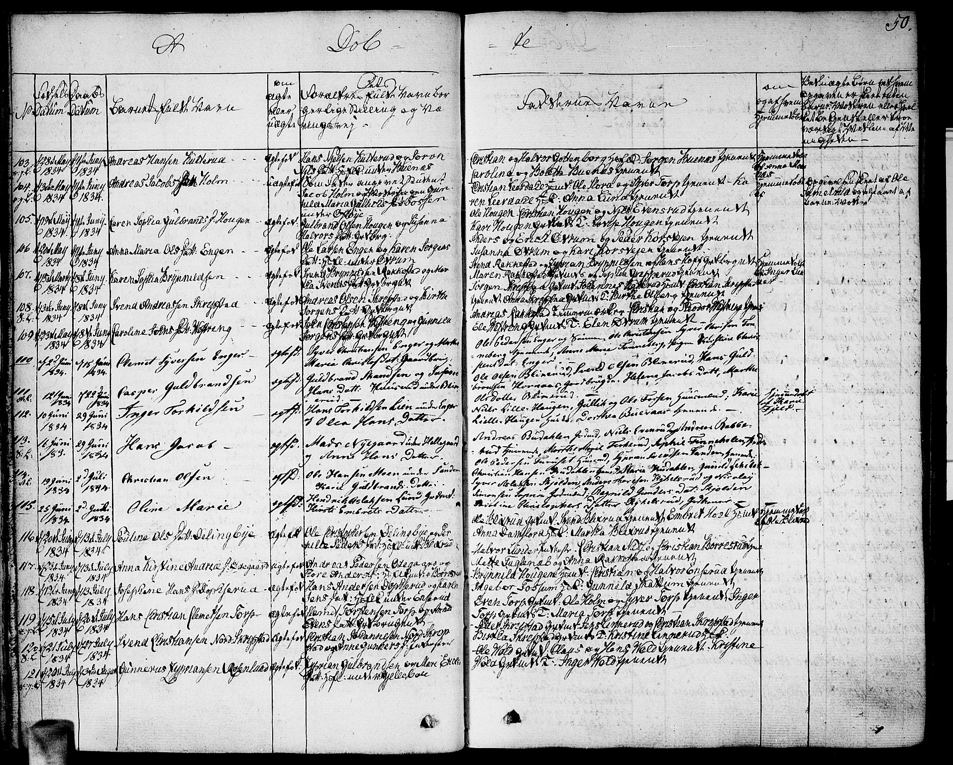 Høland prestekontor Kirkebøker, AV/SAO-A-10346a/F/Fa/L0008: Parish register (official) no. I 8, 1827-1845, p. 50