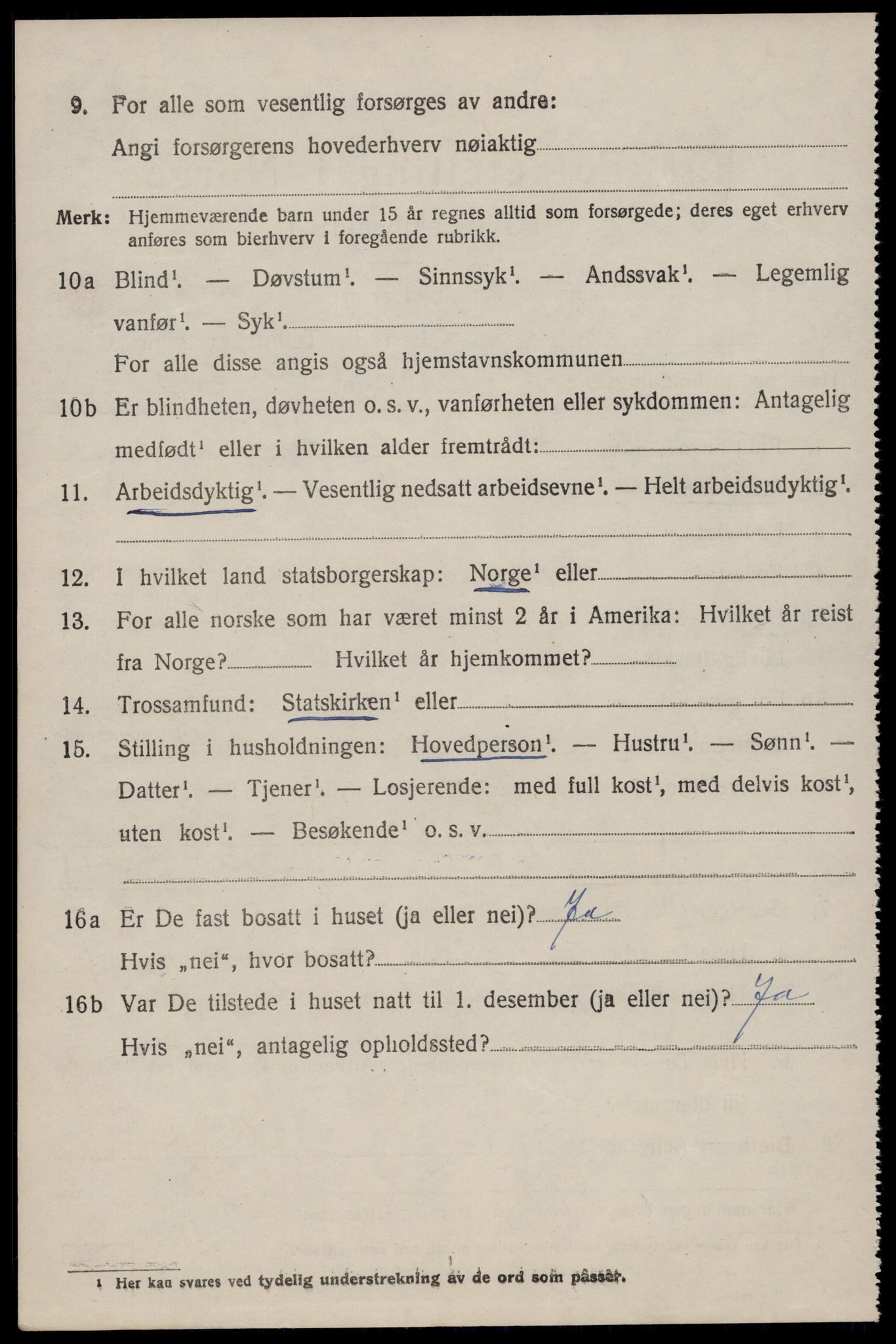 SAST, 1920 census for Heskestad, 1920, p. 1408