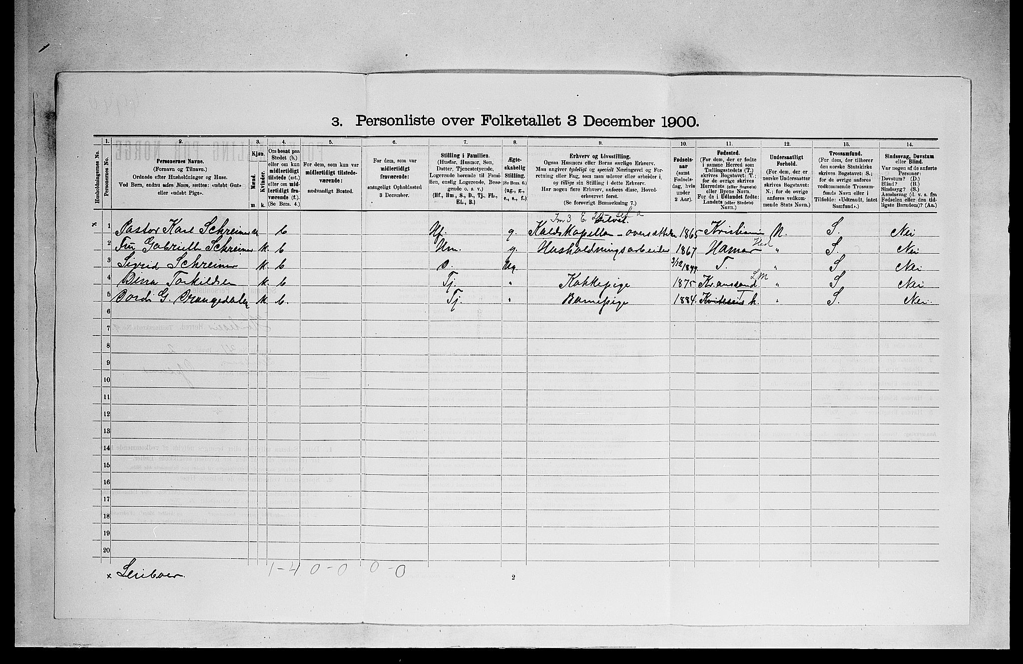 SAKO, 1900 census for Kviteseid, 1900, p. 623