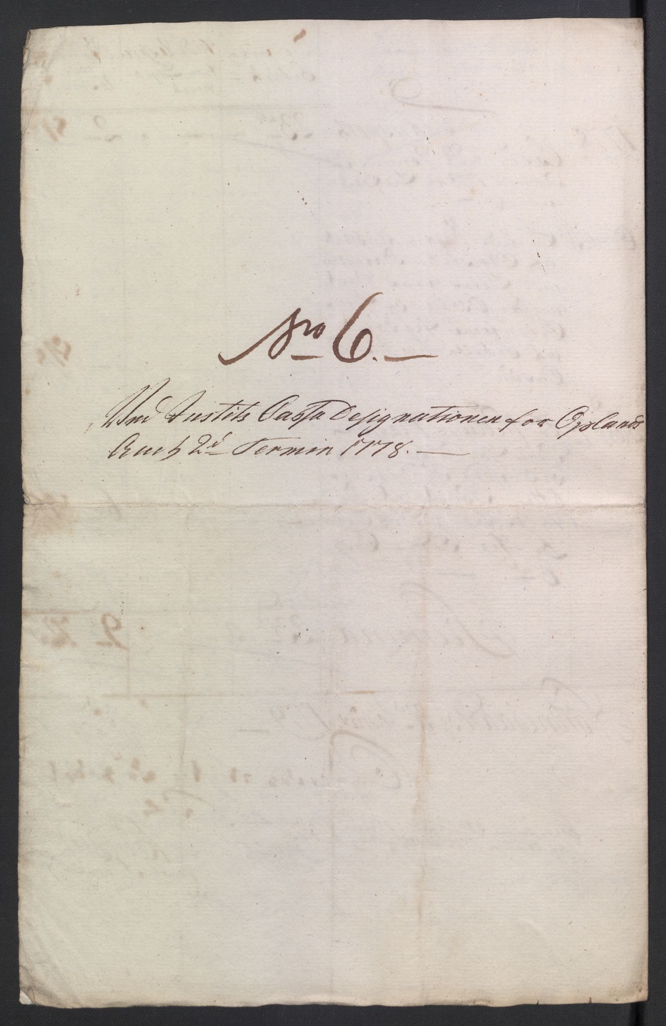 Rentekammeret inntil 1814, Reviderte regnskaper, Mindre regnskaper, AV/RA-EA-4068/Rb/L0014: Opplands amt, 1771-1779, p. 552