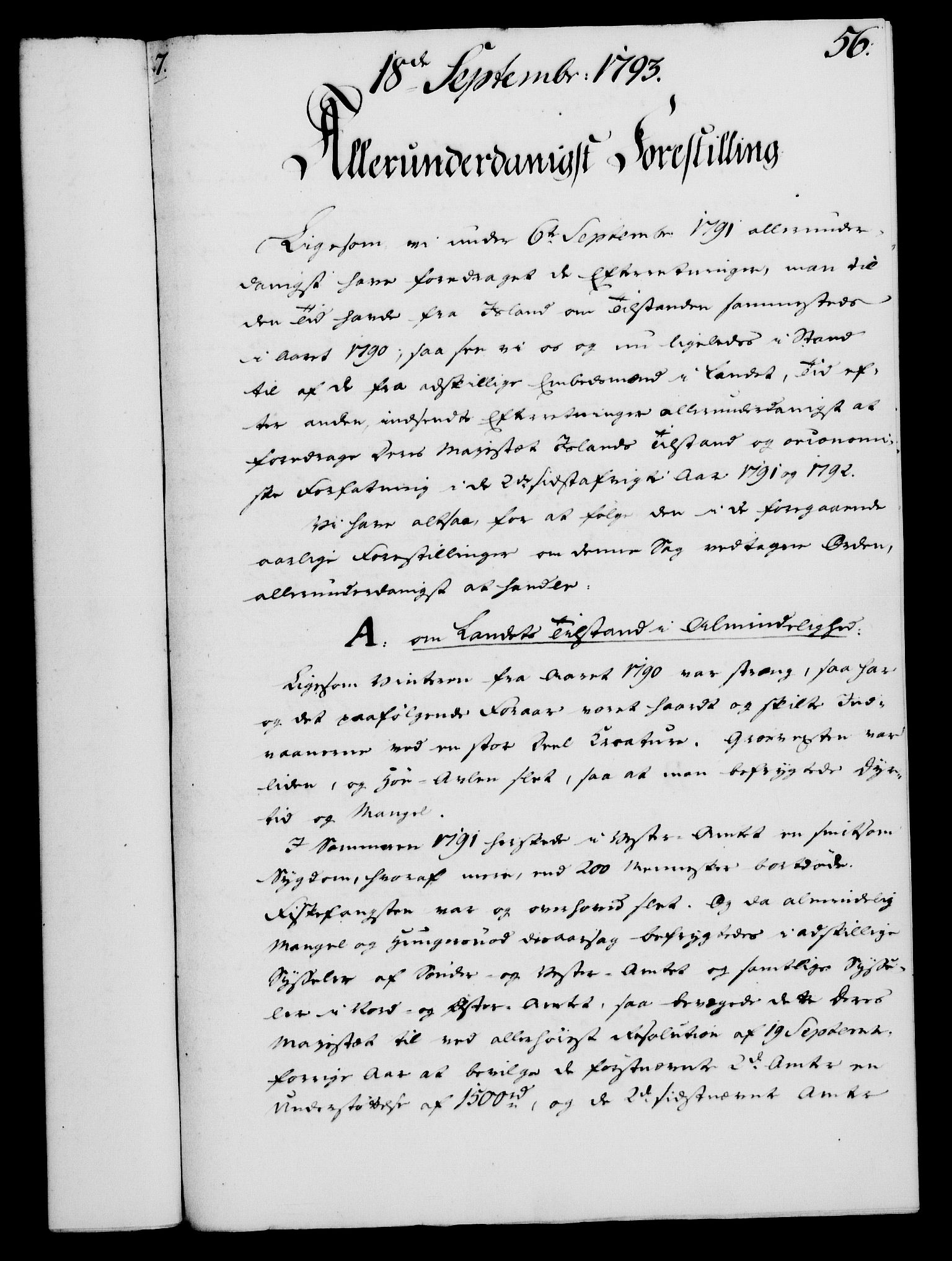 Rentekammeret, Kammerkanselliet, RA/EA-3111/G/Gf/Gfa/L0075: Norsk relasjons- og resolusjonsprotokoll (merket RK 52.75), 1793, p. 261