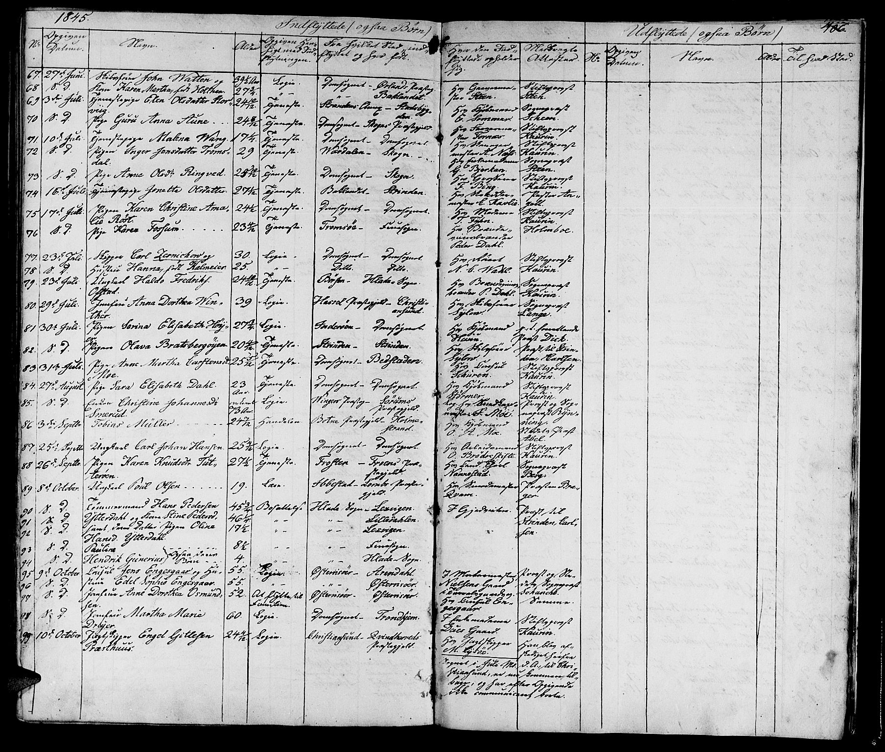 Ministerialprotokoller, klokkerbøker og fødselsregistre - Sør-Trøndelag, SAT/A-1456/602/L0136: Parish register (copy) no. 602C04, 1833-1845, p. 406
