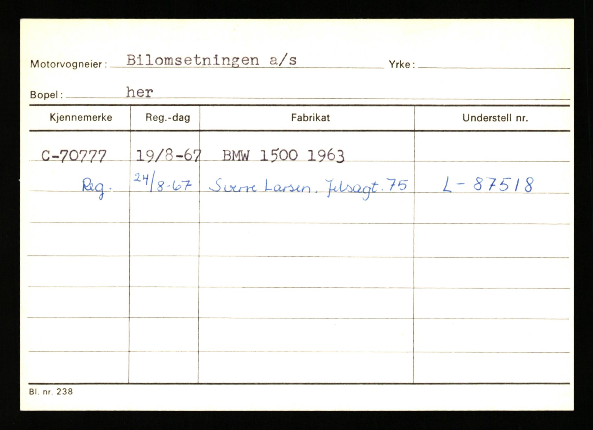 Stavanger trafikkstasjon, AV/SAST-A-101942/0/G/L0008: Registreringsnummer: 67519 - 84533, 1930-1971, p. 453