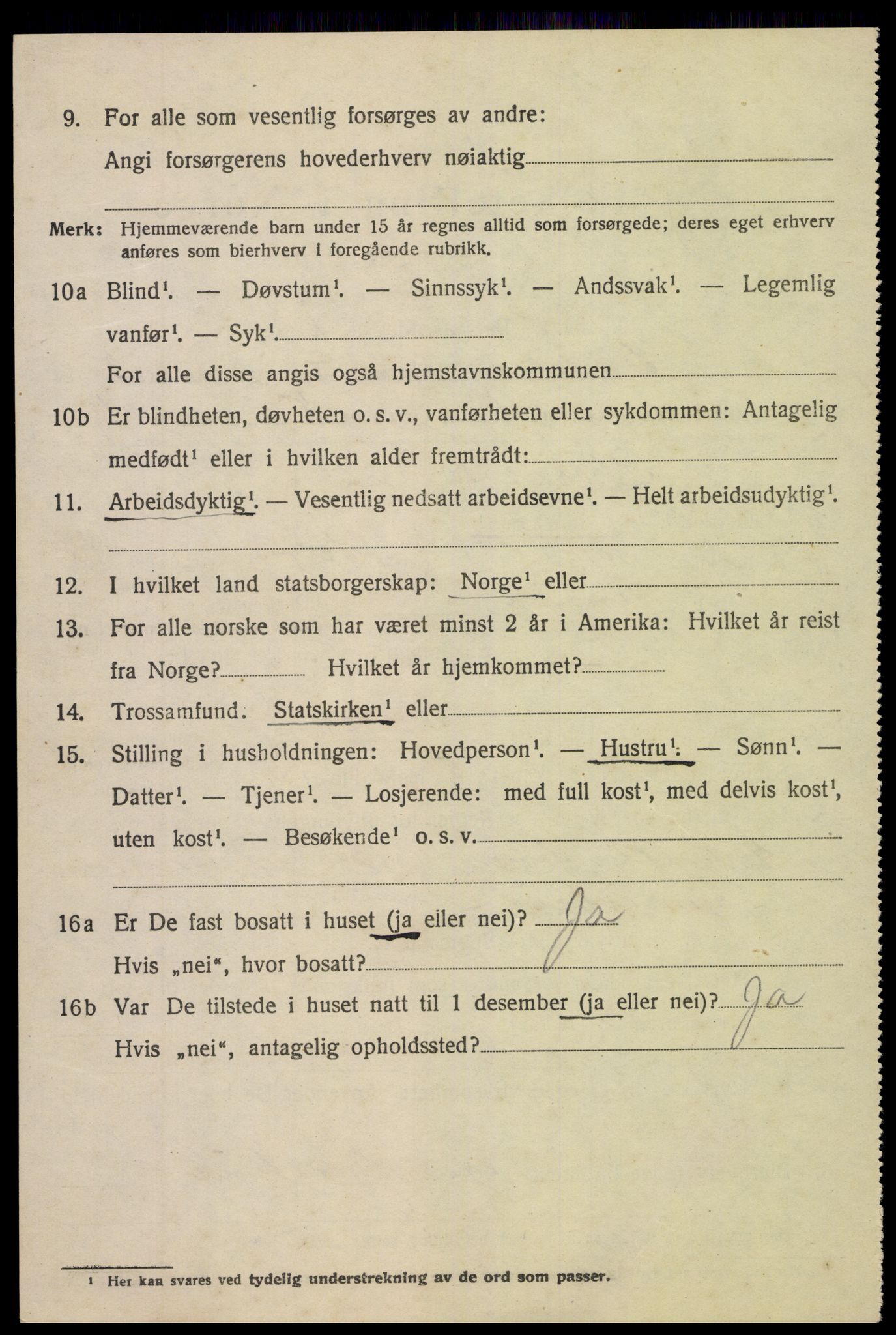 SAK, 1920 census for Søndeled, 1920, p. 2400