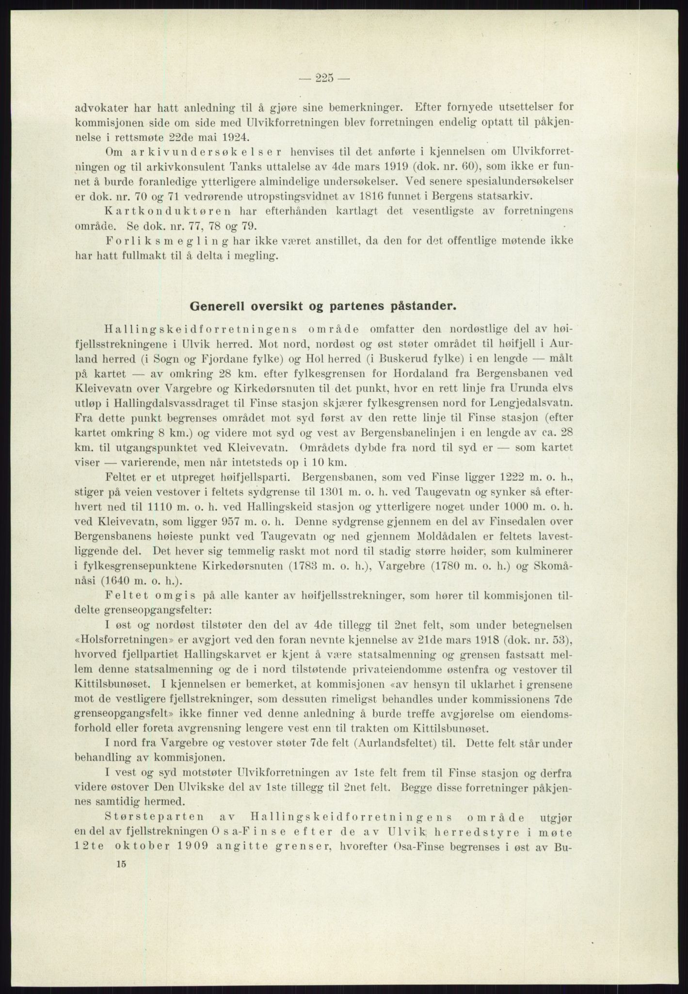 Høyfjellskommisjonen, AV/RA-S-1546/X/Xa/L0001: Nr. 1-33, 1909-1953, p. 831