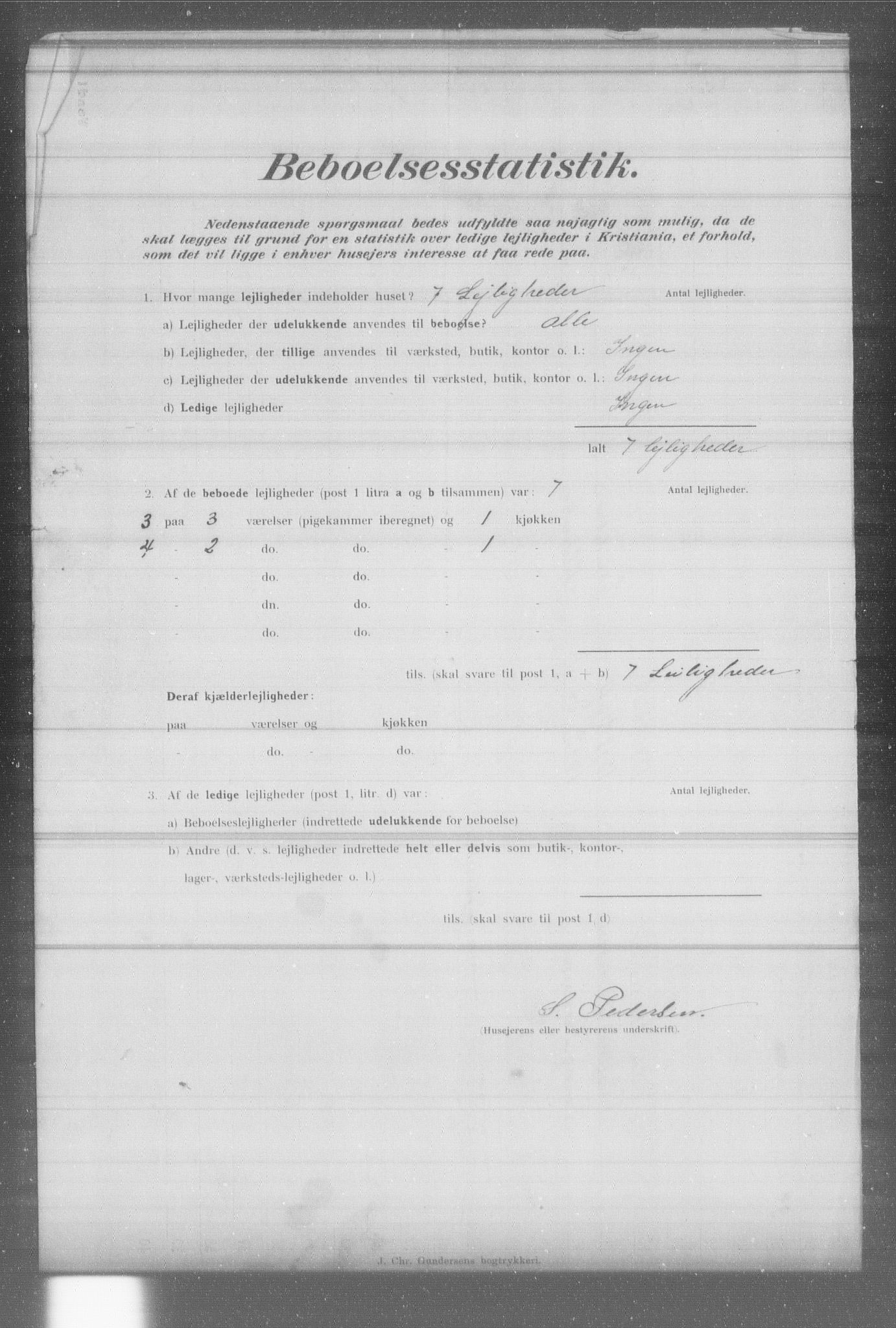 OBA, Municipal Census 1902 for Kristiania, 1902, p. 7272