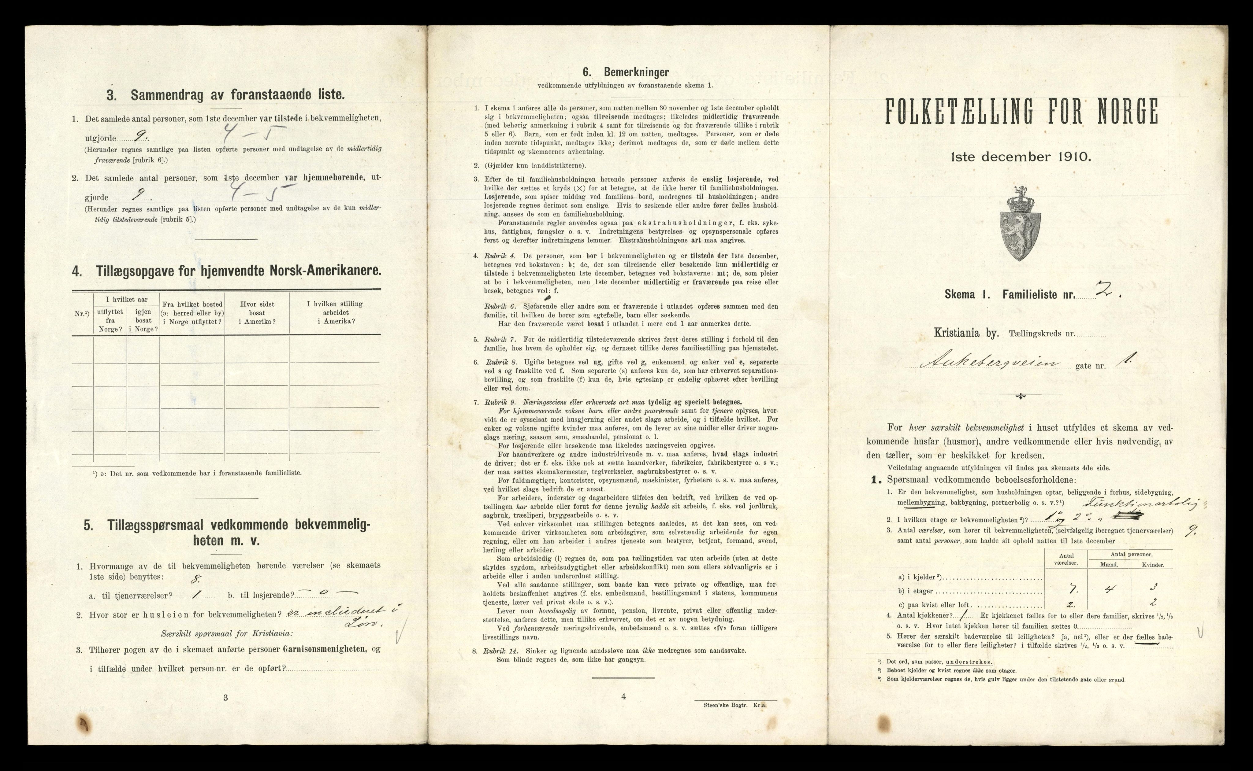 RA, 1910 census for Kristiania, 1910, p. 551