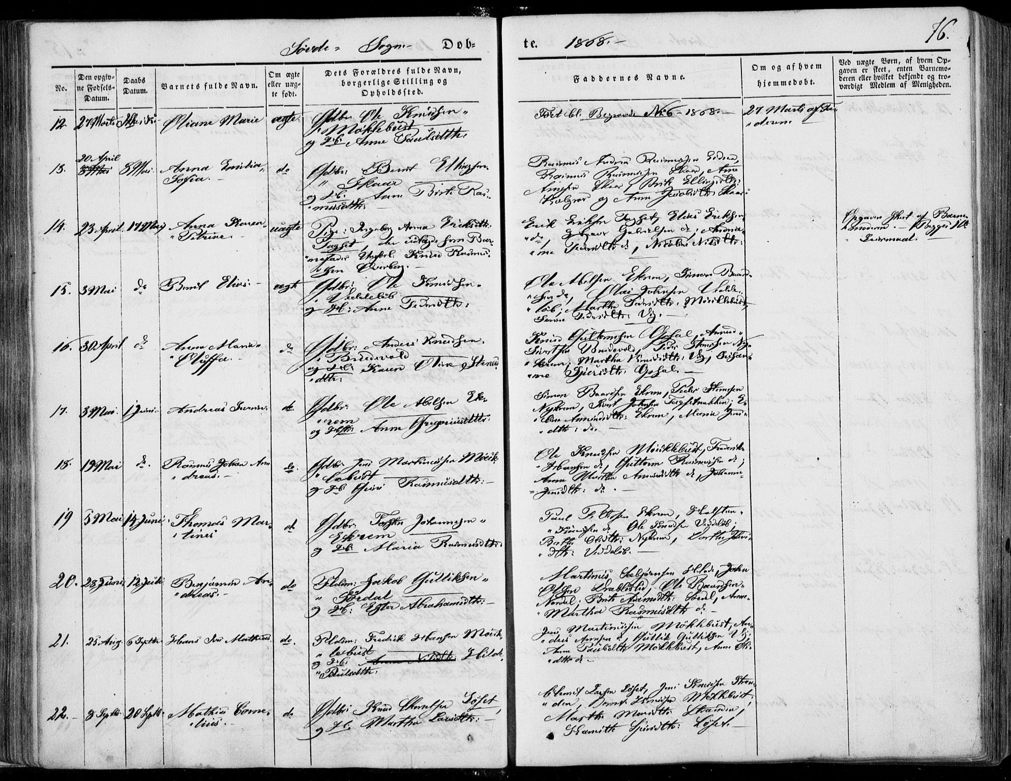 Ministerialprotokoller, klokkerbøker og fødselsregistre - Møre og Romsdal, AV/SAT-A-1454/502/L0023: Parish register (official) no. 502A01, 1844-1873, p. 76