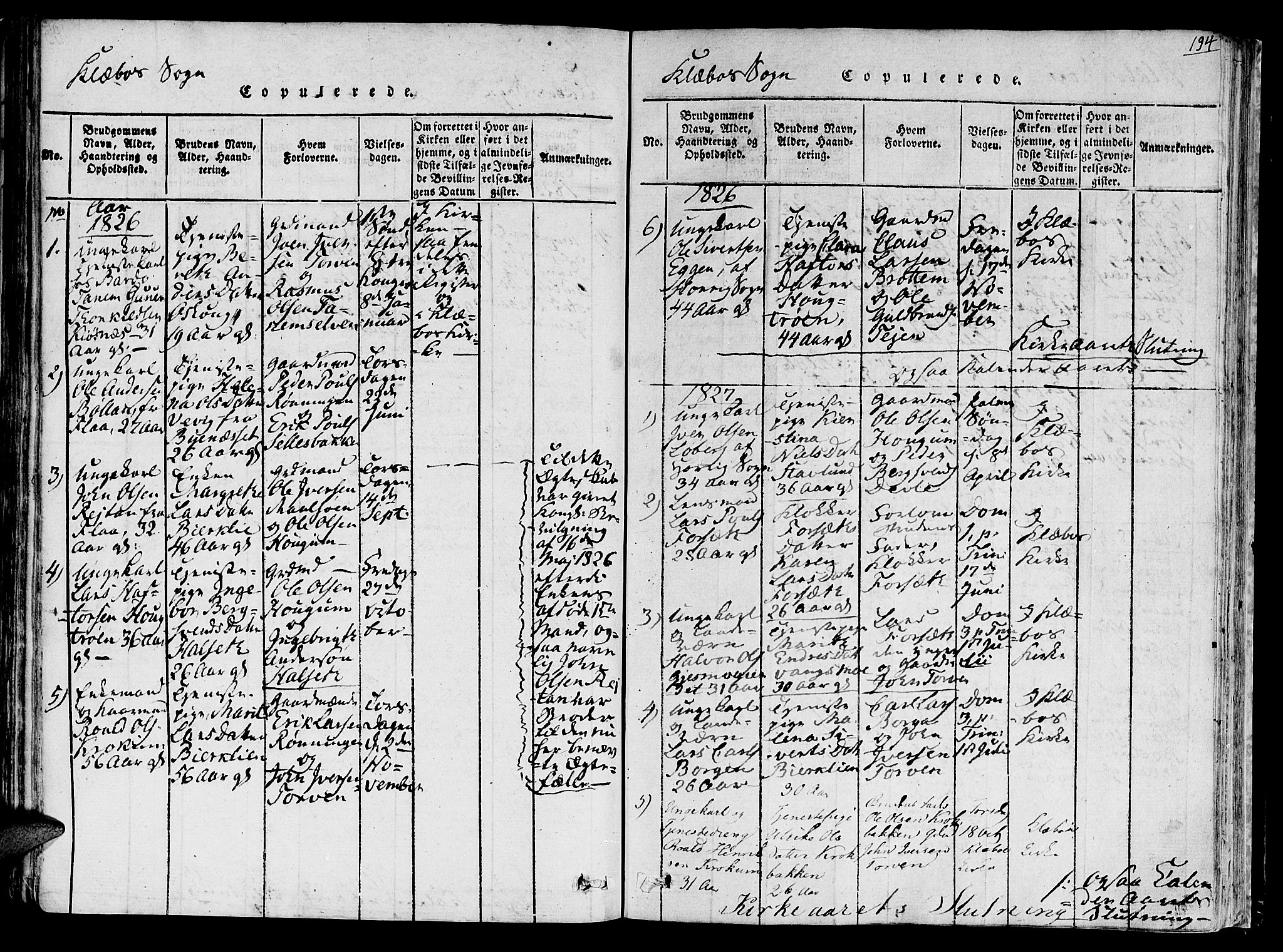Ministerialprotokoller, klokkerbøker og fødselsregistre - Sør-Trøndelag, SAT/A-1456/618/L0439: Parish register (official) no. 618A04 /1, 1816-1843, p. 194