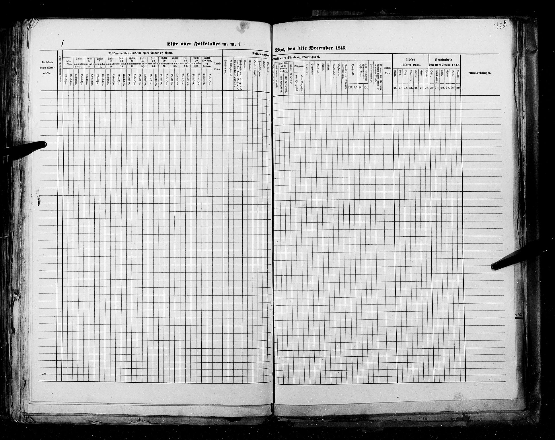 RA, Census 1845, vol. 11: Cities, 1845, p. 358